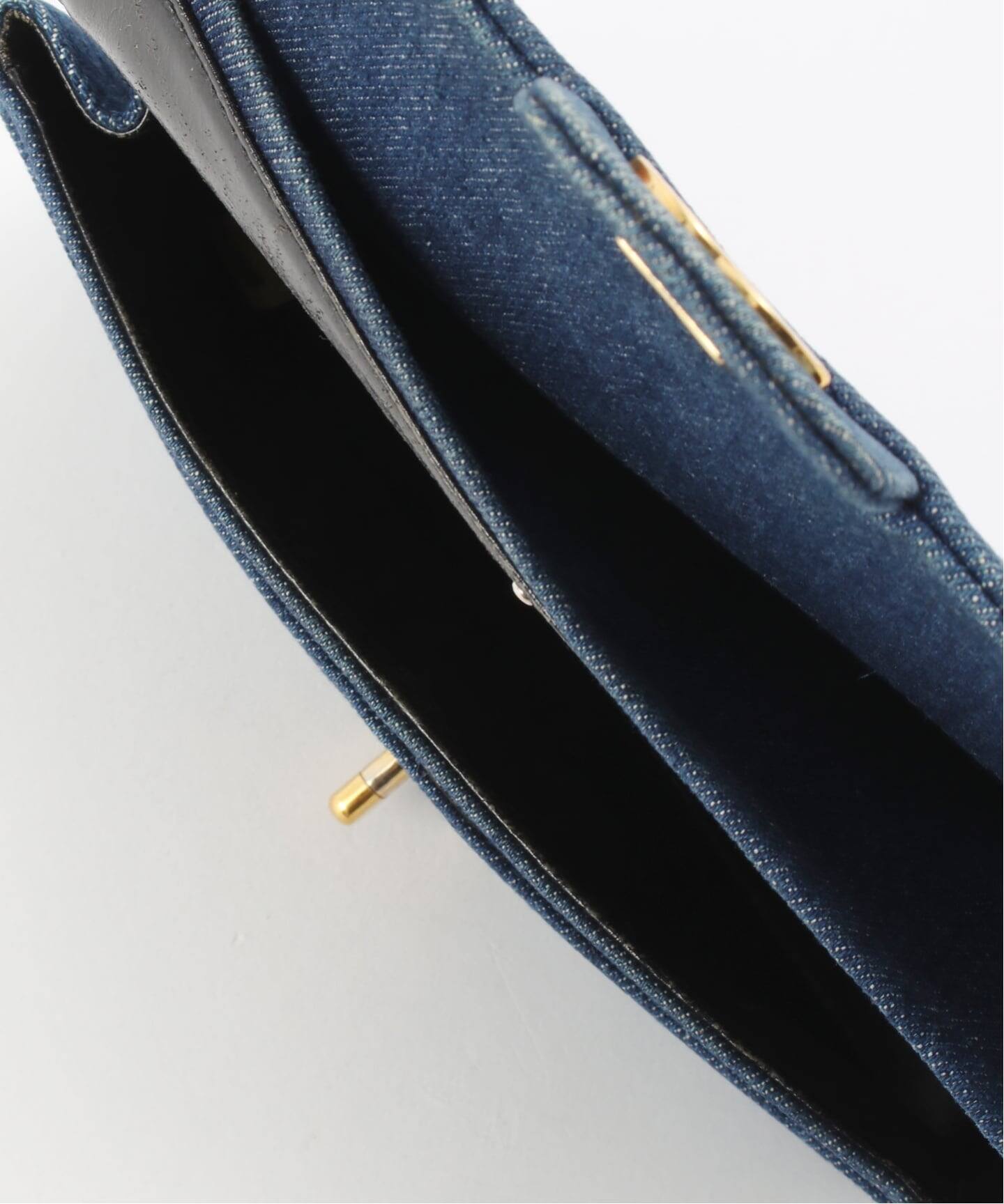 SHANEL ショルダーバック ヴィンテージシャネルバック　 ネイビー VINTAGE CHANEL/シャネル】Denim Matelasse（ショルダーバッグ