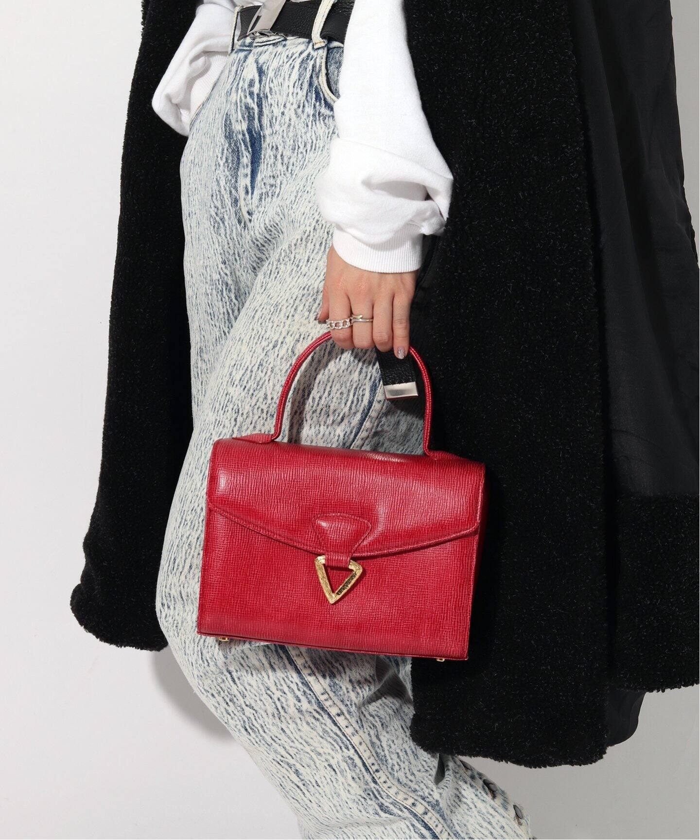 人気 Emanuel Ungaro ウンガロ ボストンバッグ ハンドバッグ（VINTAGE 