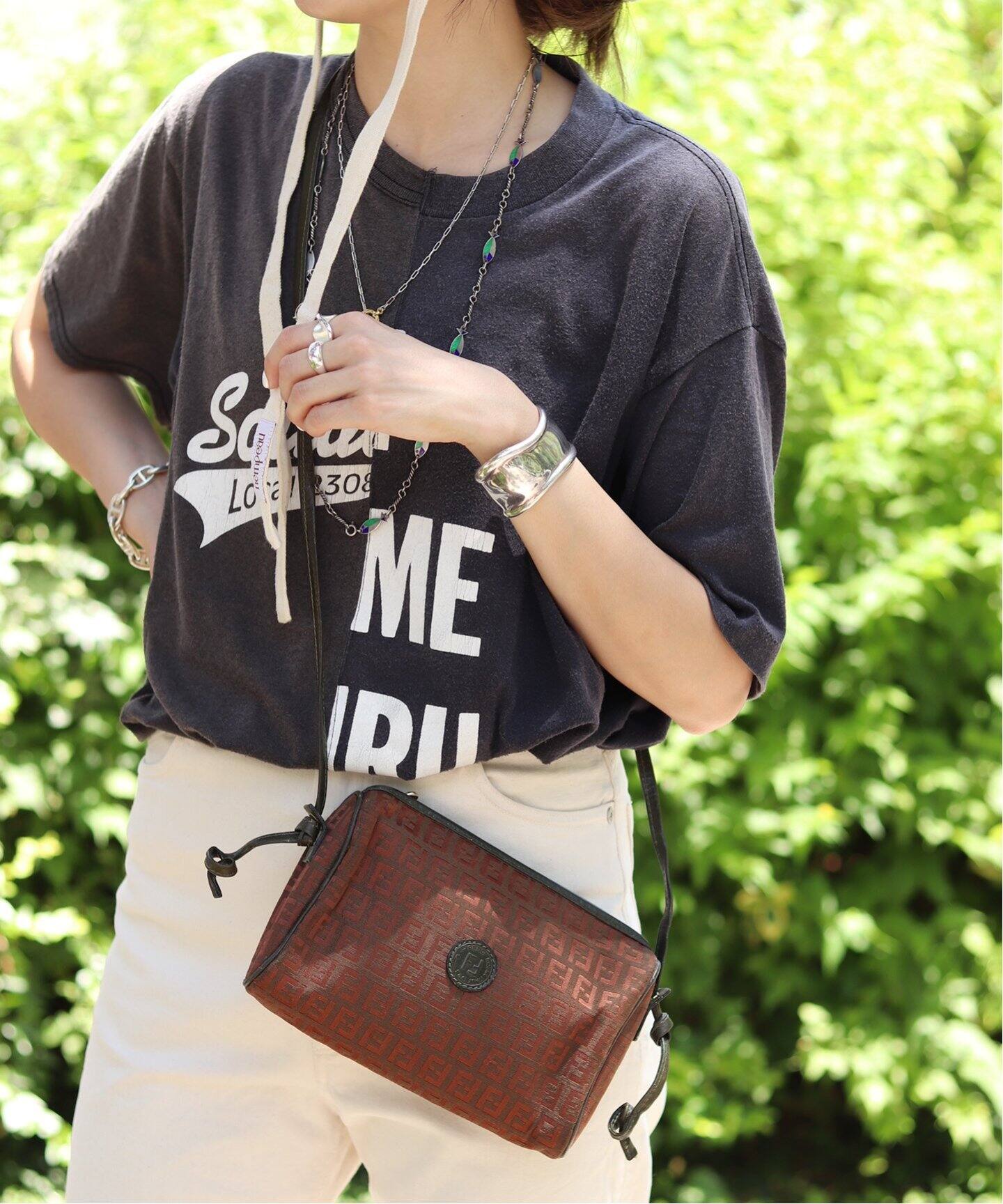 VINTAGE FENDI/フェンディ】 ズッキーノ ショルダーバッグ（ショルダー  