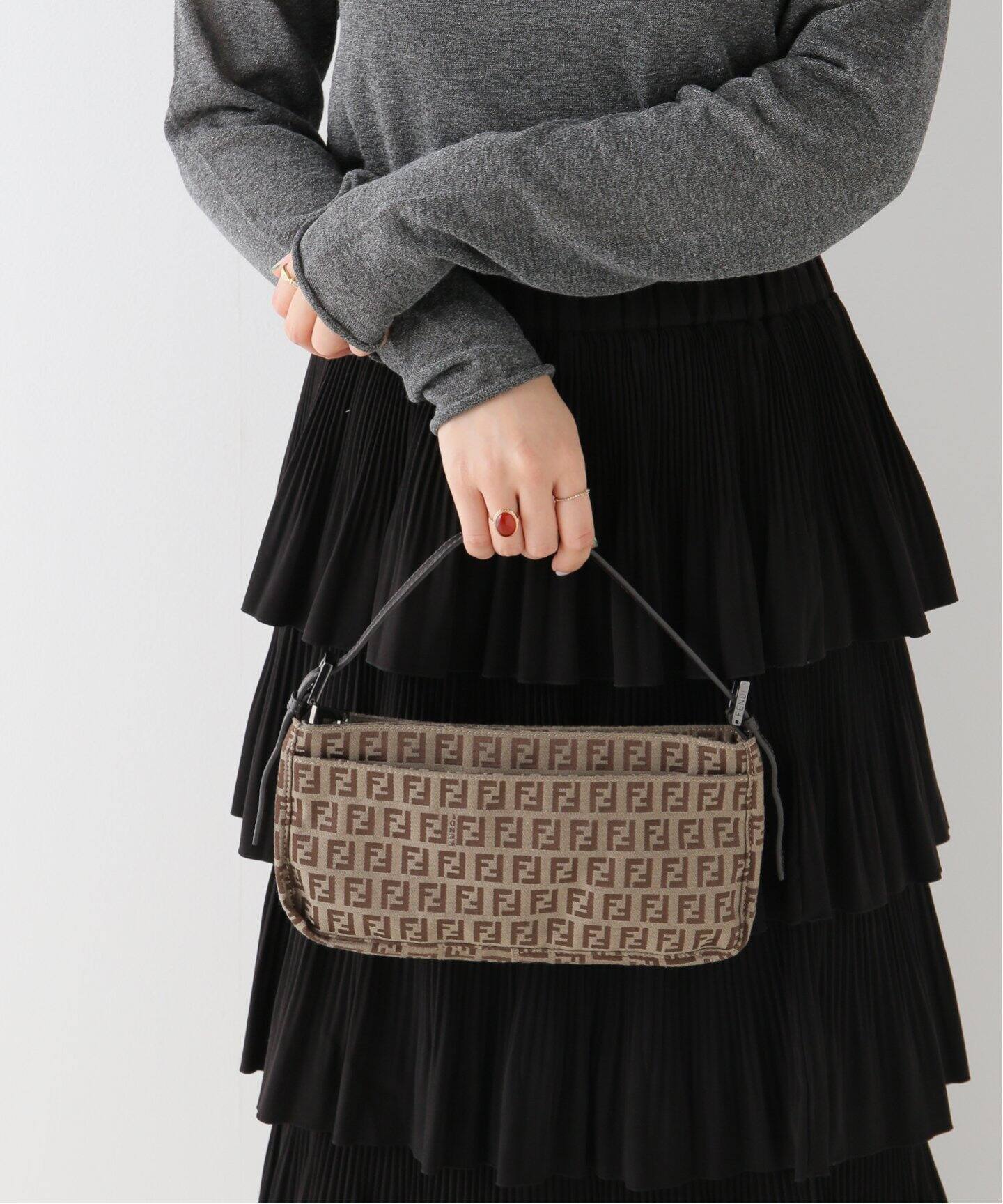 VINTAGE FENDI/フェンディ】 ズッキーノ ハンドバッグ（ハンドバッグ  