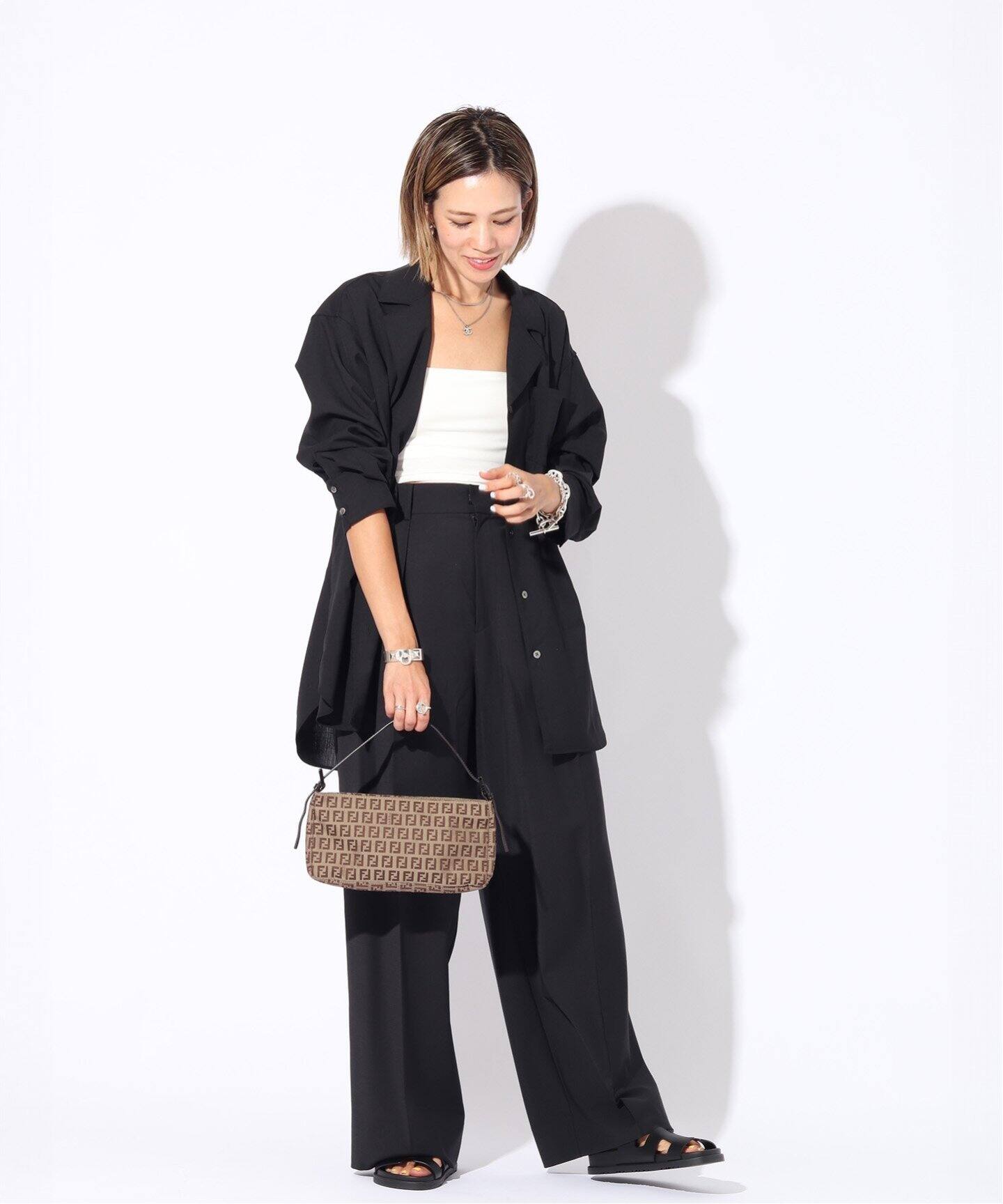 VINTAGE FENDI/フェンディ】 ズッキーノ ハンドバッグ（ハンドバッグ 