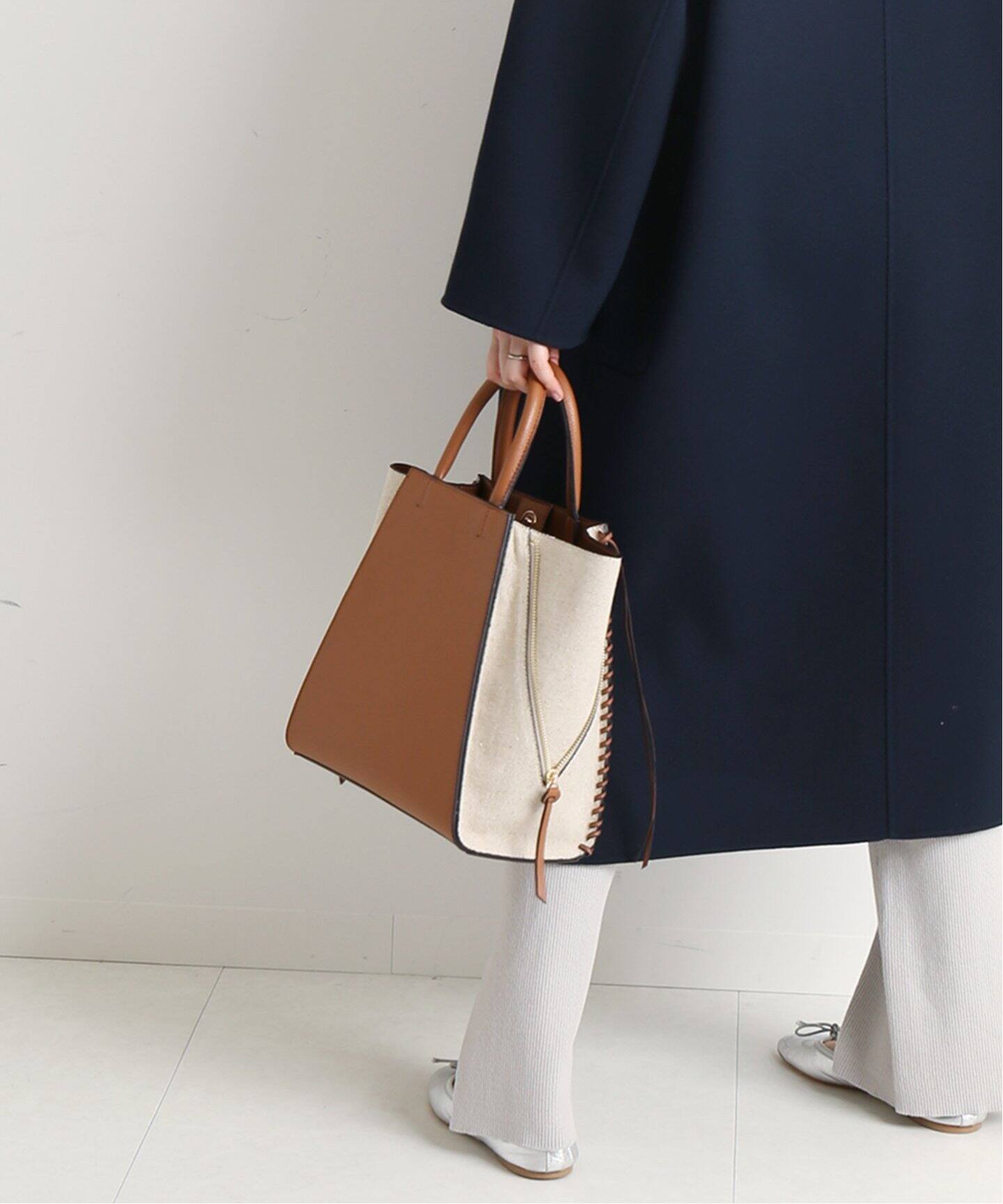 売り尽 Iena Slobe ステッチデザインバッグ Web限定