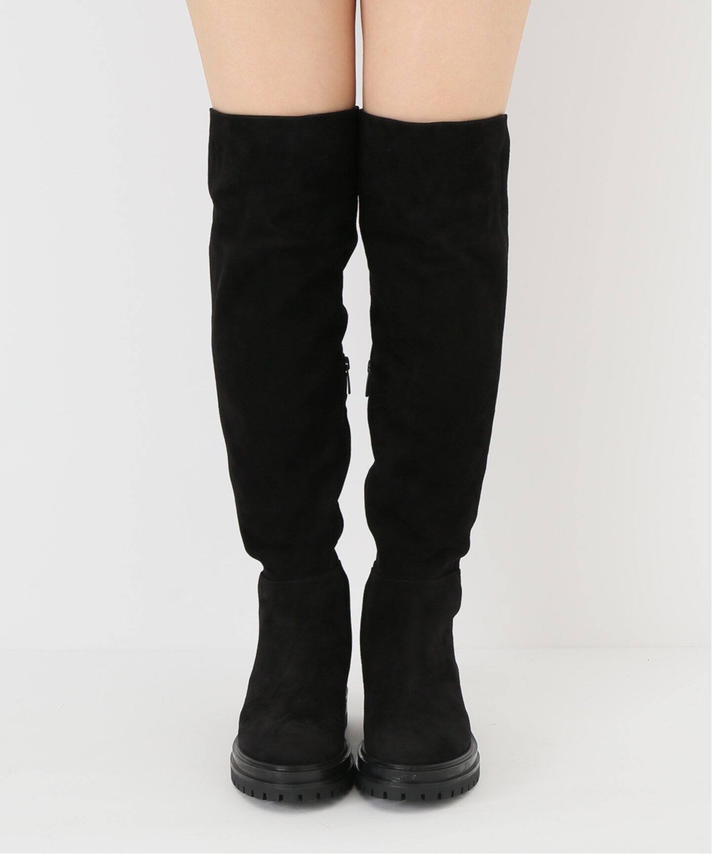 GIANVITO ROSSI/ジャンヴィト ロッシ】Suede Knee high boots（ロング 