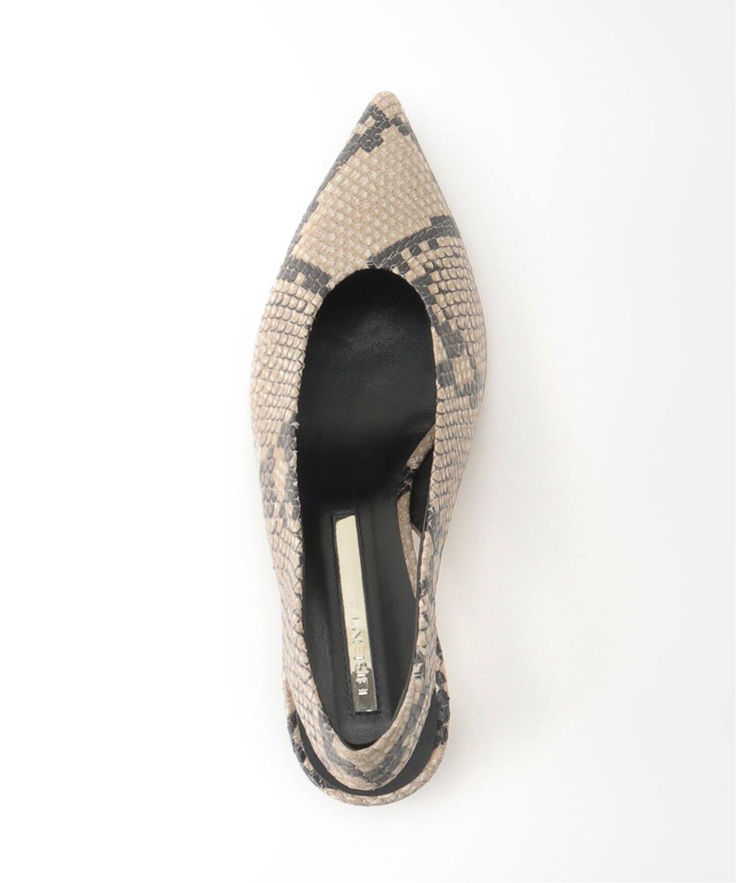 BRENTA/ブレンタ】Python Back Strap 4cm Heel Mule（サンダル）｜L 