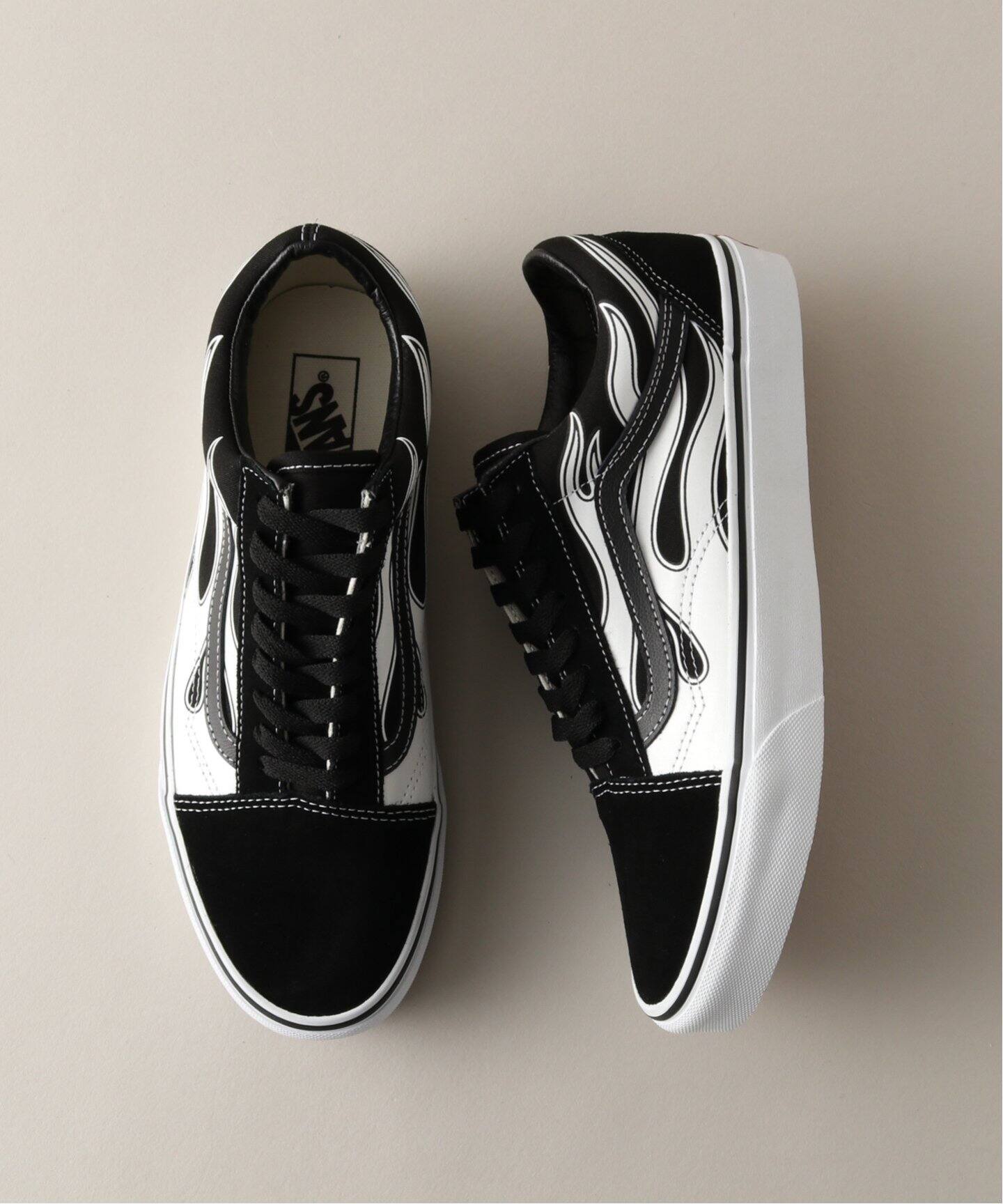 vans skool flame