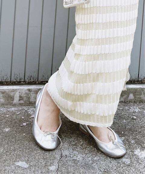 Porselli ポルセリ 別注シルバーバレエシューズ Edit For Lulu エディット フォー ルル 公式のファッション通販 Baycrew S Store