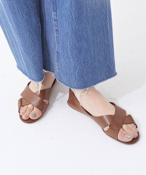 Corso Roma 9 コルソローマ Open T Cross Flat サンダル Plage プラージュ 公式のファッション通販 Baycrew S Store