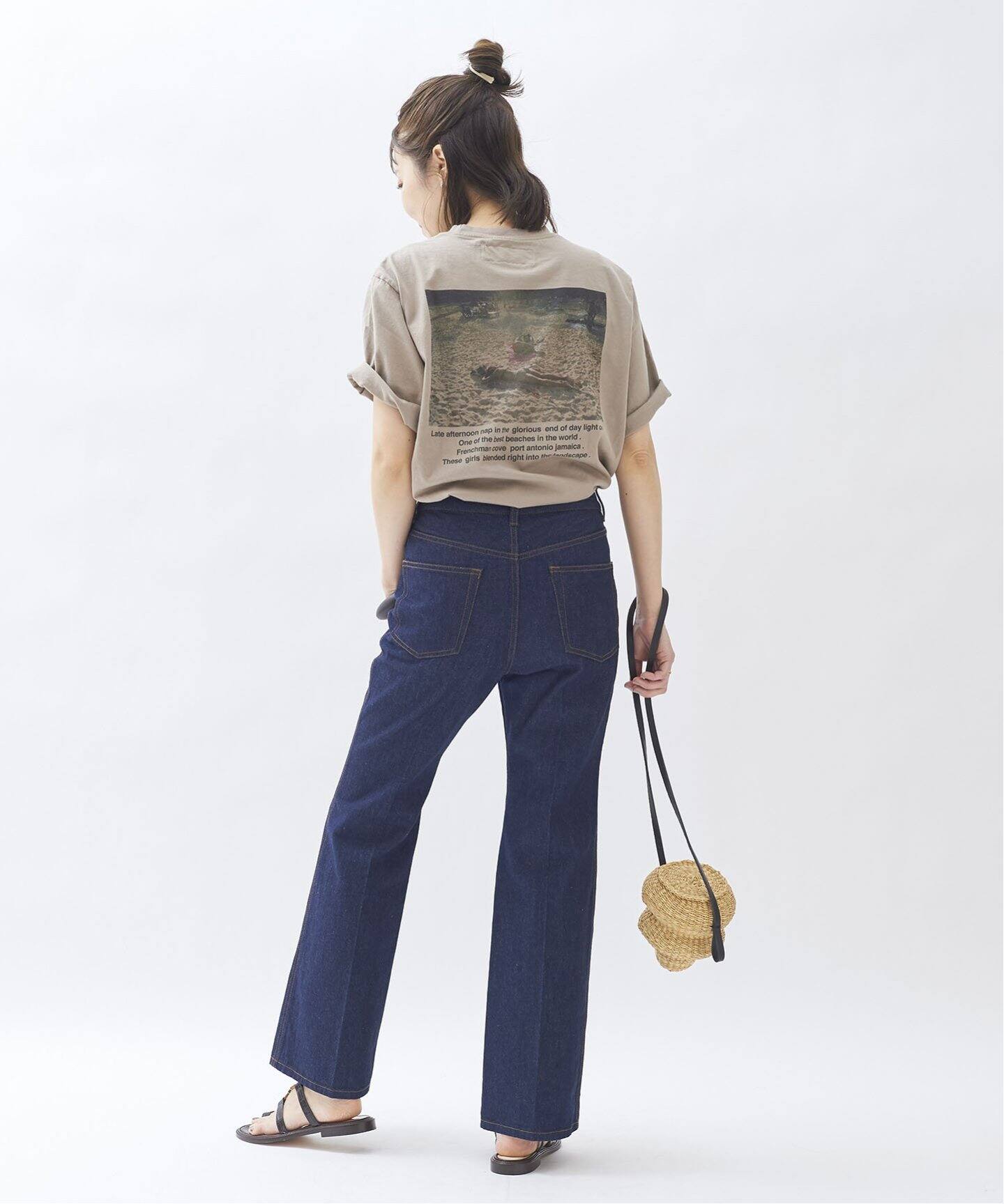 NEBULONIE/ネブローニ】THONG LACE UP FLAT サンダル◇（サンダル 