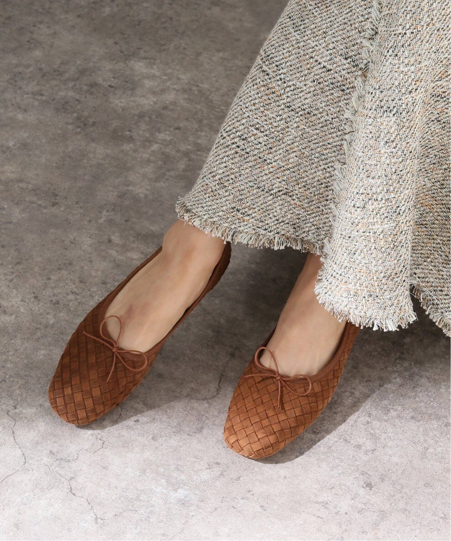 SPELTA/スペルタ】IMMA Intreccio suede バレエシューズ◇|VERMEIL 安いアウトレットストア 【nanami様専用】スペルタ バレエシューズ サイズ37 黒 SPELTA フラットシューズ/バレエシューズ