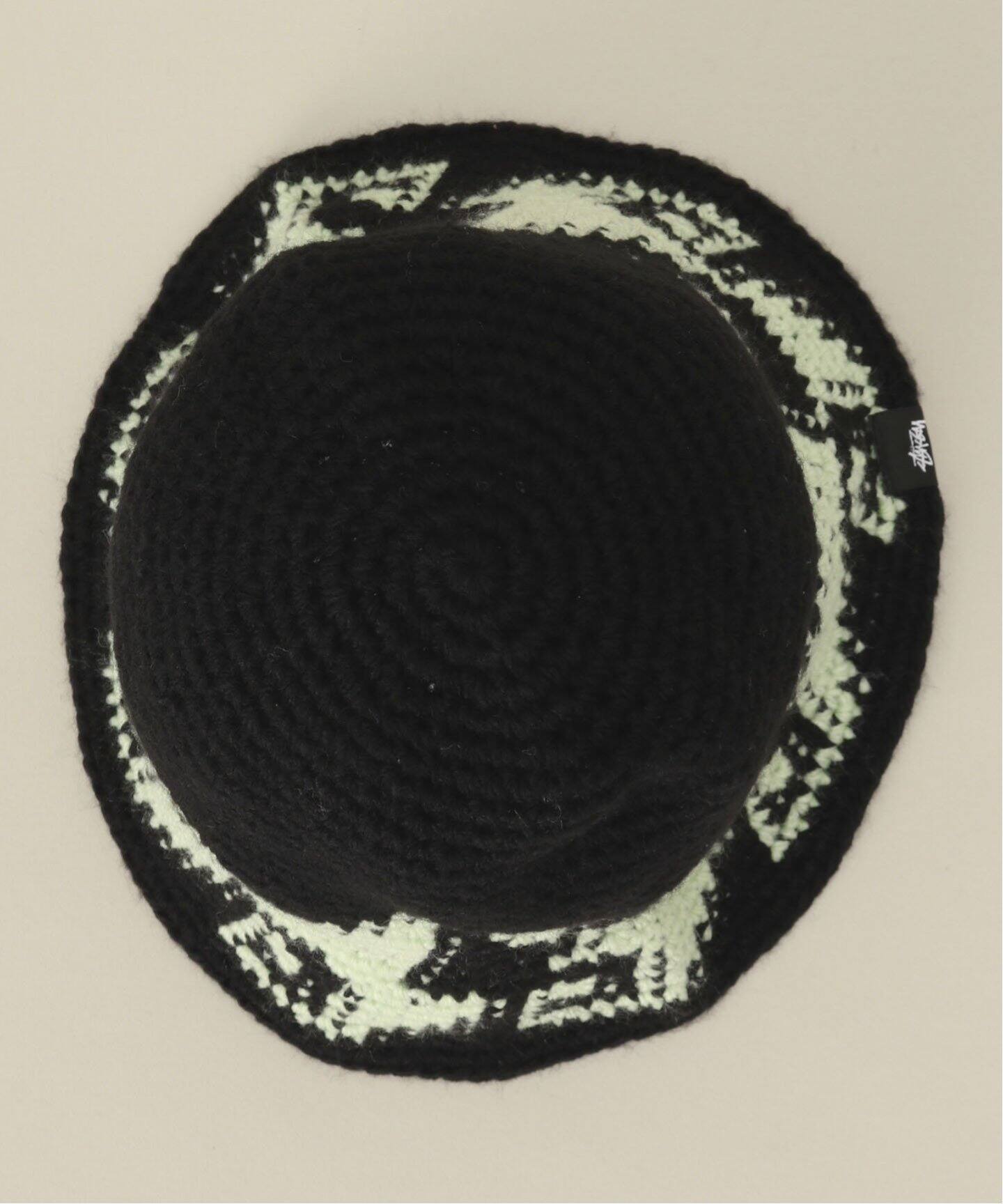 【日本産】 Stussy waves knit bucket hat 21aw ブラック - ハット