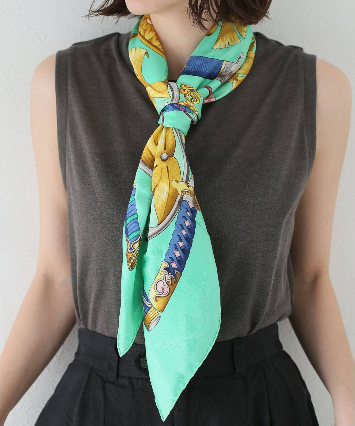 HERMES / エルメス】大名 日出る国の皇子 カレ90【スカーフ  