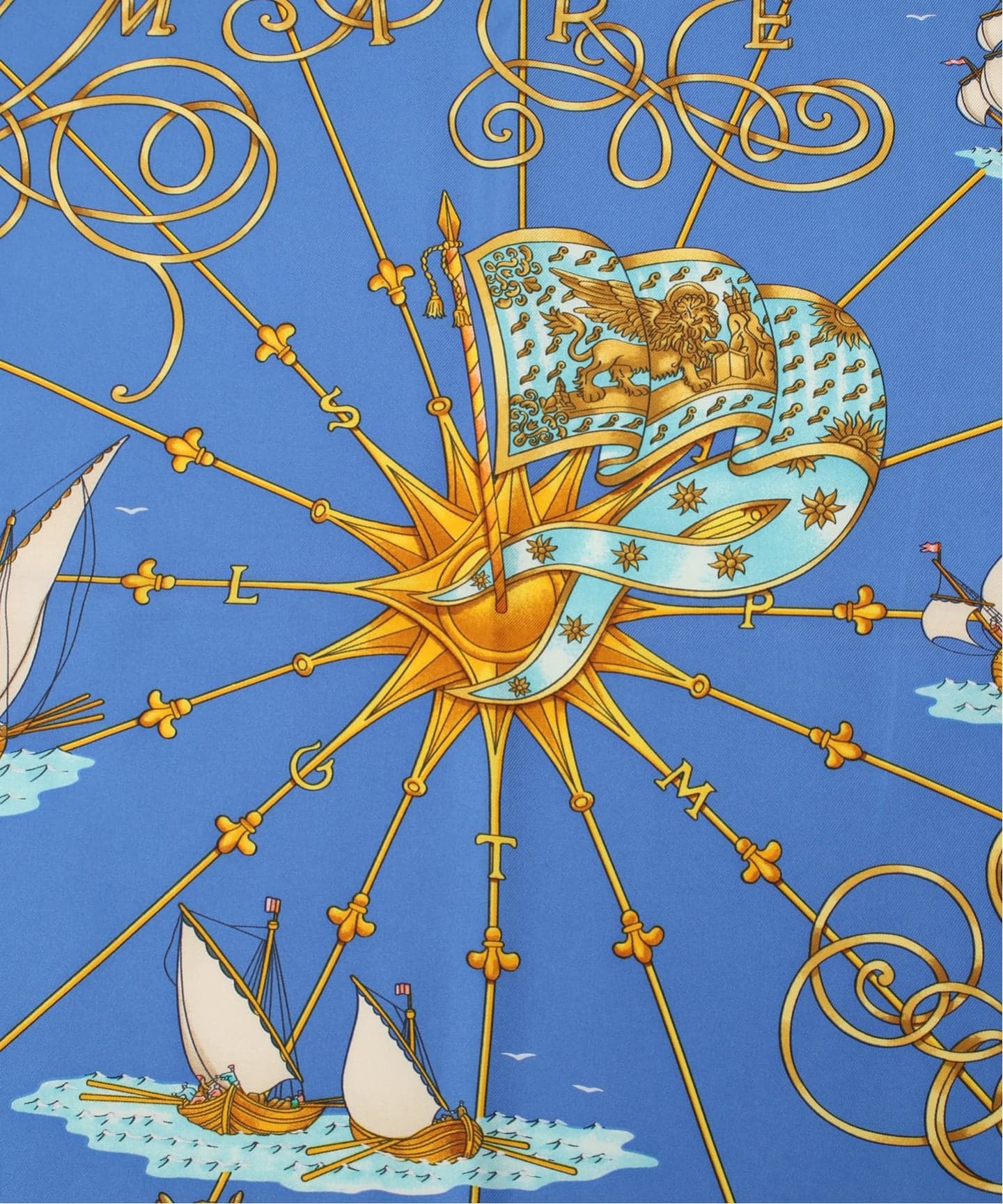 【大好評】HERMES スカーフ バンダナ Blue VINTAGE HERMES/エルメス】 scarf（スカーフ／バンダナ