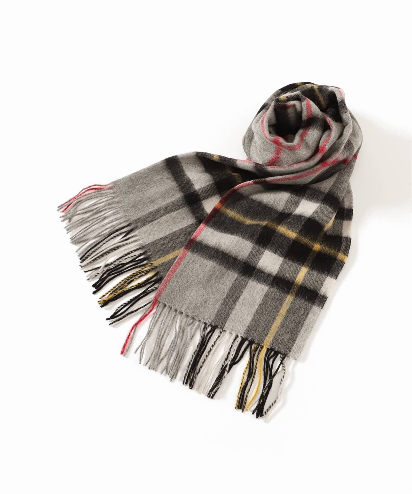 TWEEDMILL / ツイードミル】 LAMBSWOOL チェックマフラー 50cm×190cm ...