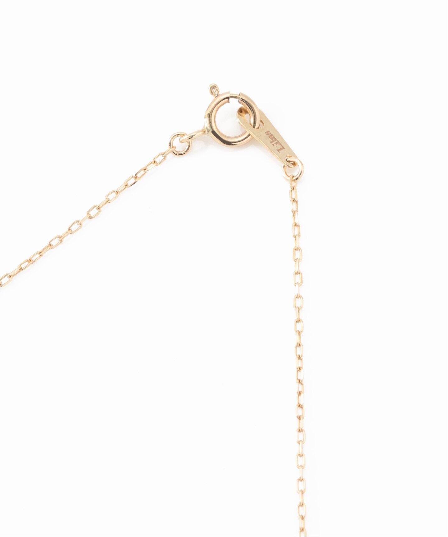 ネックレス　金色　パール付き　（H/M） サイドポイントパール80cmネックレス K10（ネックレス）｜Lilas