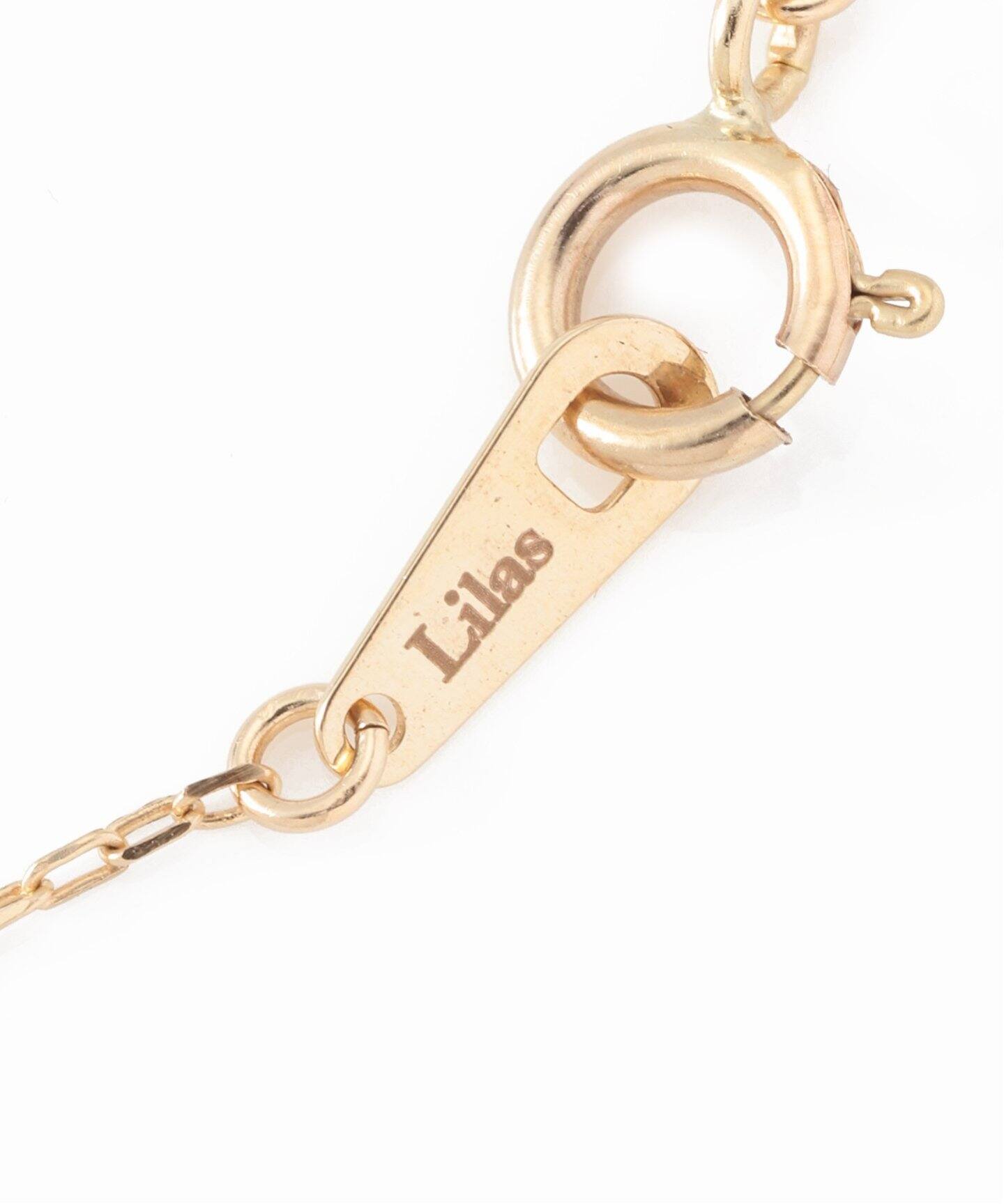 ネックレス　金色　パール付き　（H/M） BALL LARIAT NECKLACE(2JN1118)K10 ネックレス｜スター