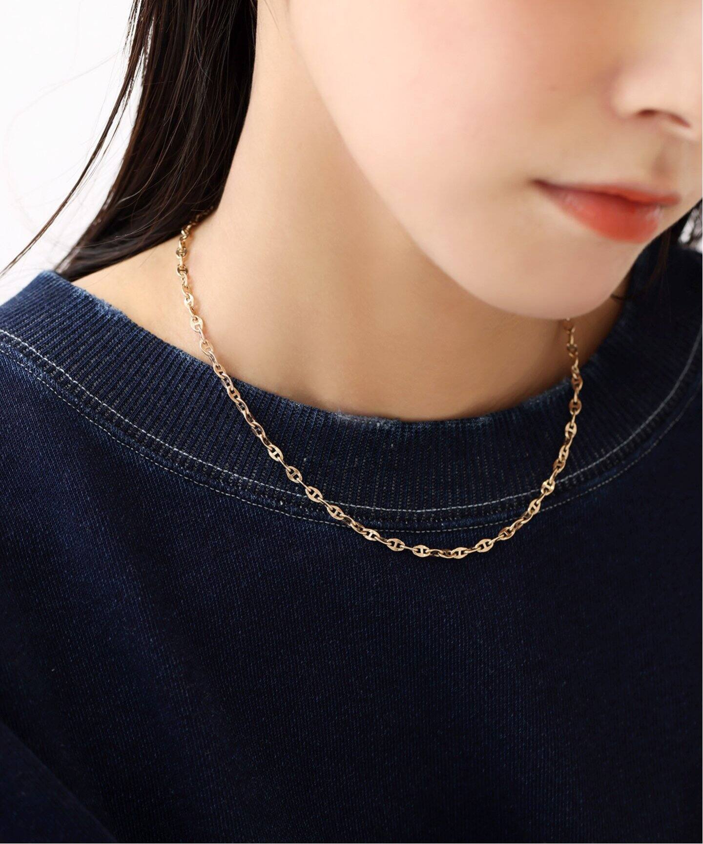 タングルチェーン38cmネックレス K10（ネックレス）｜Lilas（リラ）の 