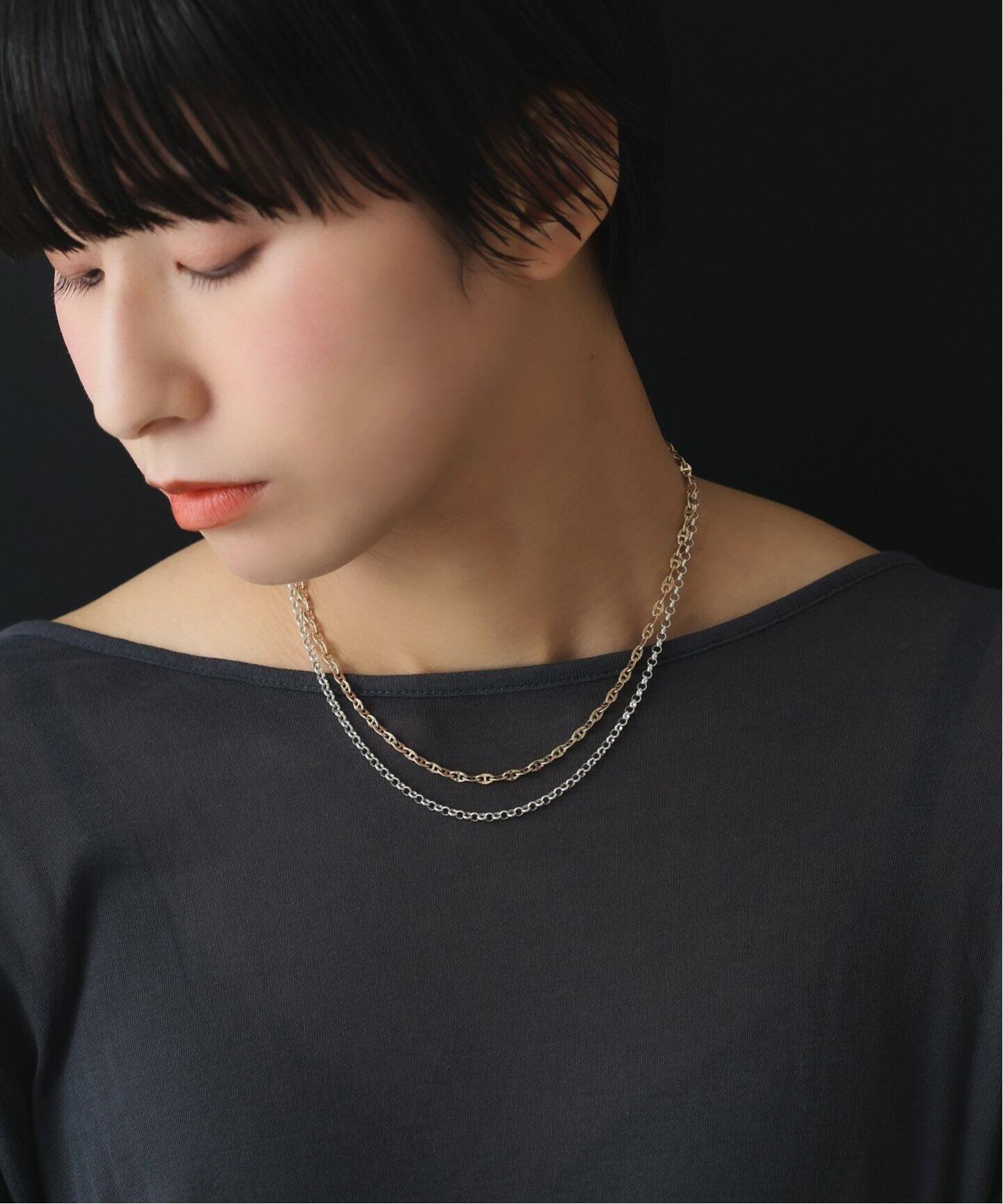 タングルチェーン38cmネックレス K10（ネックレス）｜Lilas（リラ）の 