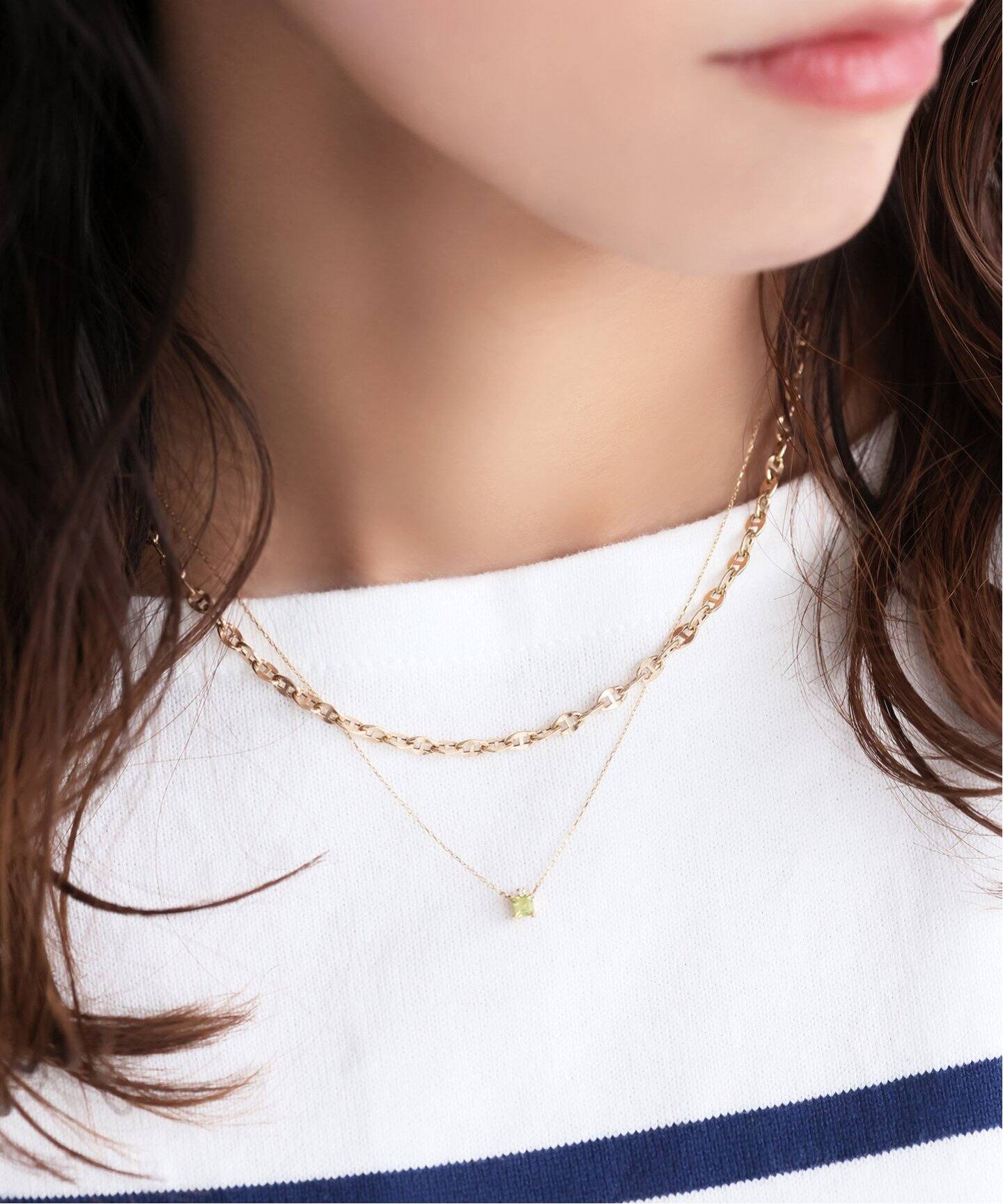 タングルチェーン38cmネックレス K10（ネックレス）｜Lilas（リラ）の 