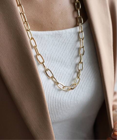 Samh By Lilas スクエアチェーンロングネックレス Lilas リラ 公式のファッション通販 Baycrew S Store