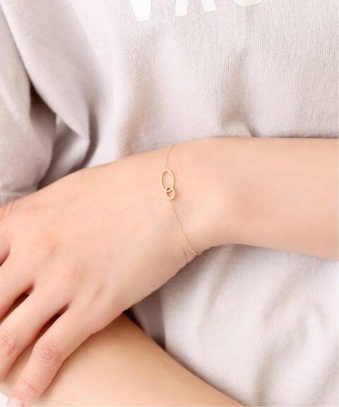 ダイヤダブルサークルモチーフブレスレット K10 Lilas リラ 公式のファッション通販 21112202702070 Baycrew S Store