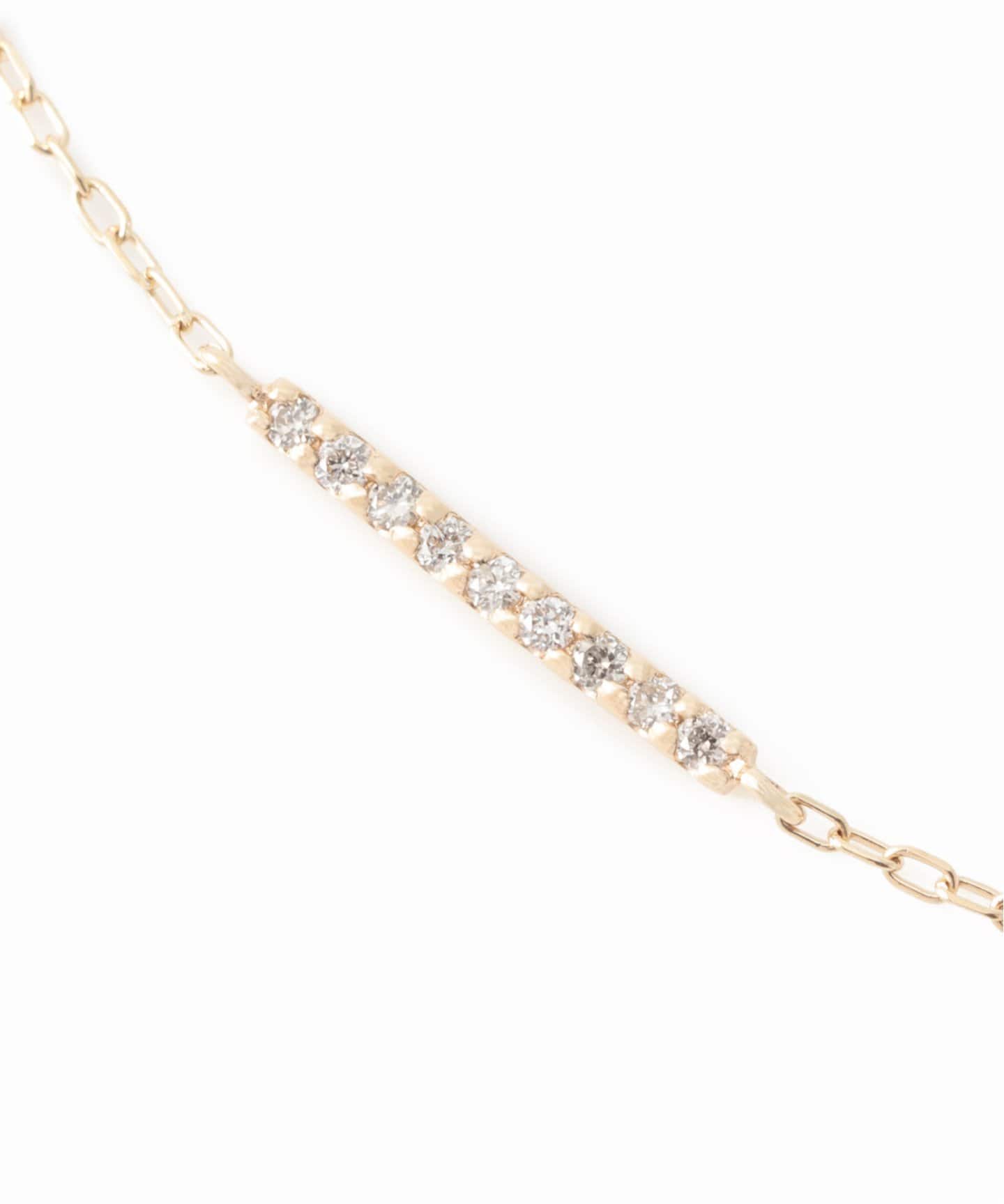 【美品・保証書あり】Lilas☆ダイヤ10㎜バーブレスレット　K10 ダイヤ10mmバーブレスレット K10（ブレスレット・バングル