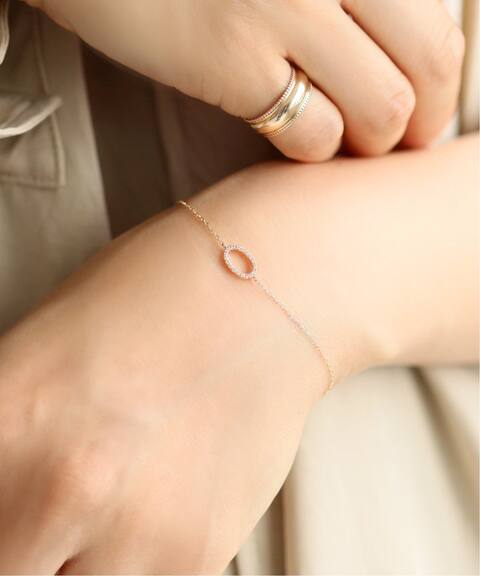 オーバルラインダイヤブレスレット K10 Lilas リラ 公式のファッション通販 Baycrew S Store