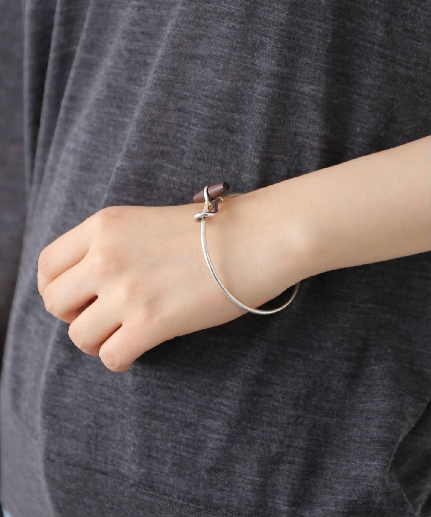 VINTAGE HERMES/エルメス】Wood Hook bangle（ブレスレット・バングル