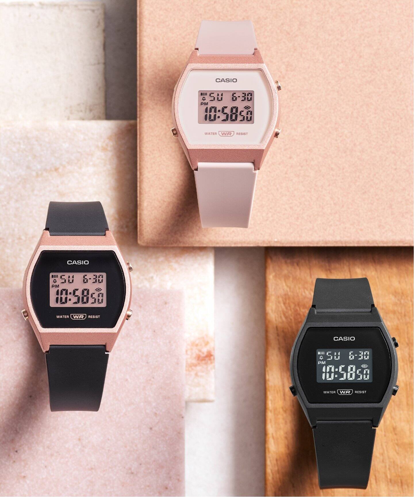 ❮黒柴1212❯新品 未使用 CASIO 3479 ピンクゴールド Web限定【CASIO / カシオ】LW-204-1AJF Pink & Black（新品