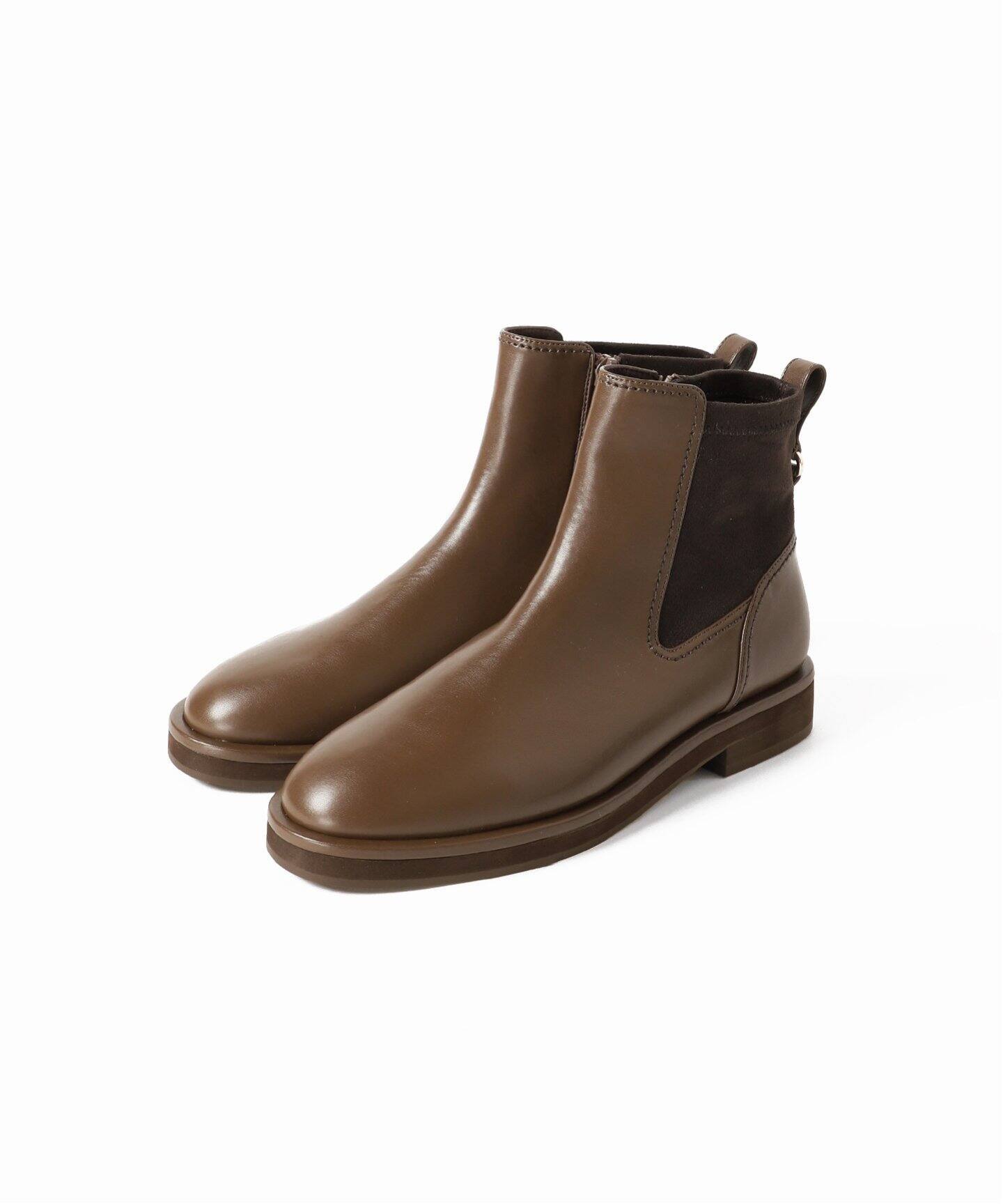2.5cmバックストレッチショートブーツ（ブーティ・ショートブーツ 