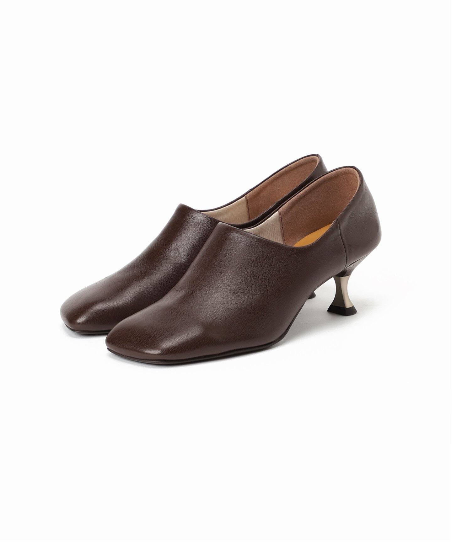 GRISE 5.5レザーワイドスクエアハイバンプパンプス◇（パンプス）｜LE  