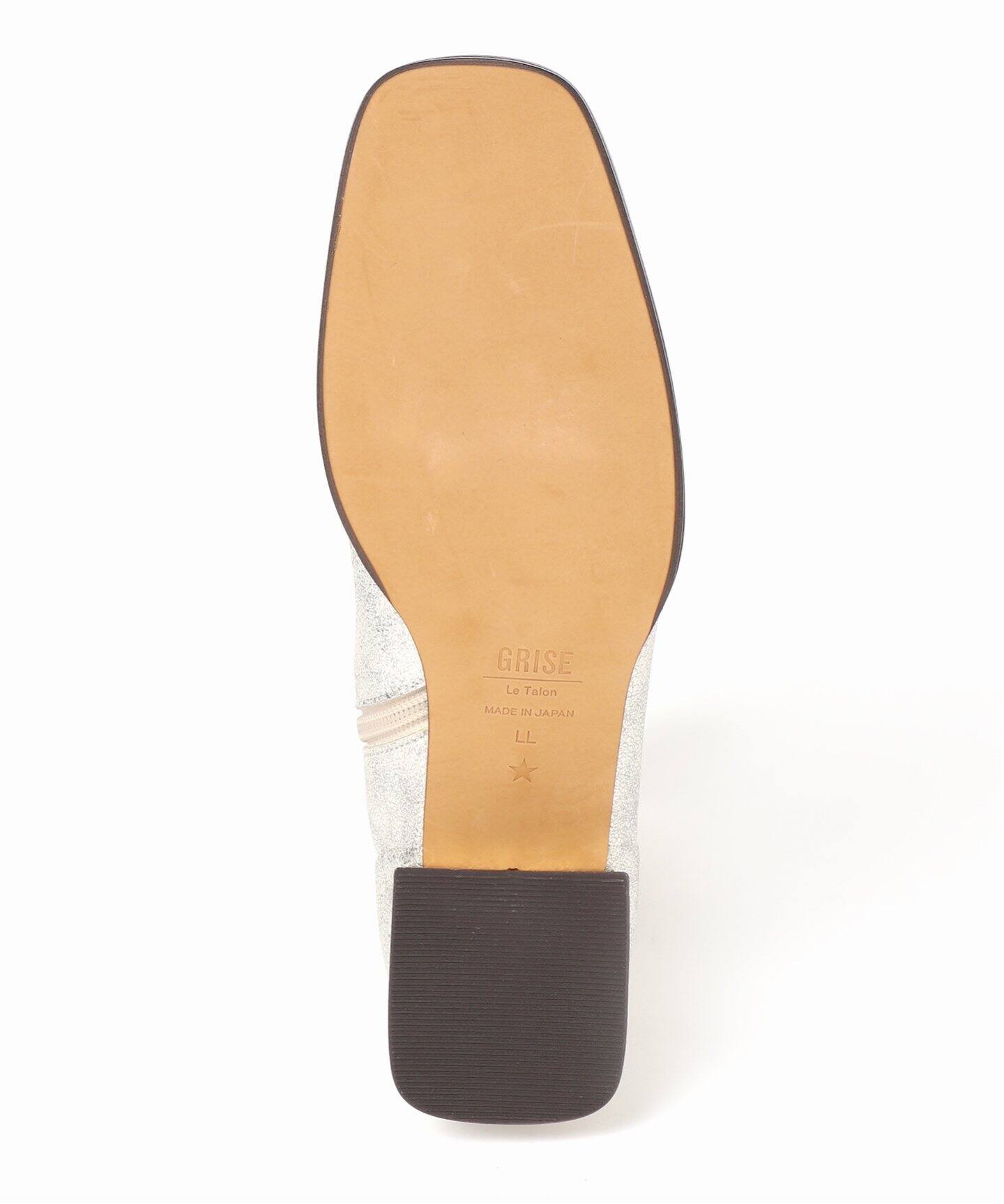 GRISE 3cmスクエアソフトフィットショートブーツ（ブーティ・ショート