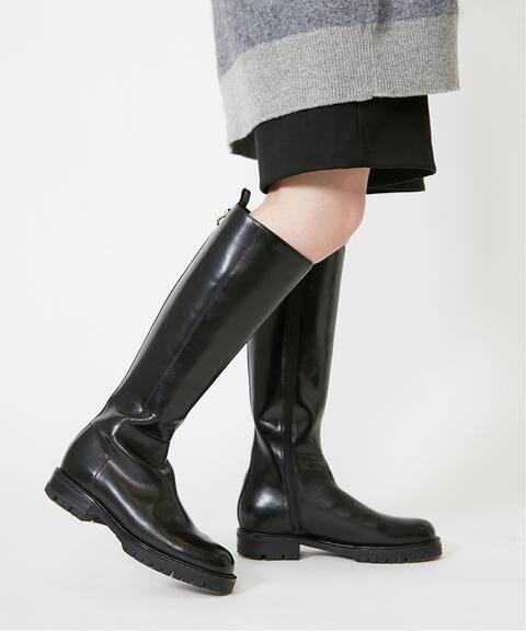 Grise レザーvibramソールロングブーツ Le Talon ル タロン 公式のファッション通販 Baycrew S Store Grise レザーvibramソールロングブーツ Le Talon ル タロン 公式のファッション通販 Baycrew S Store