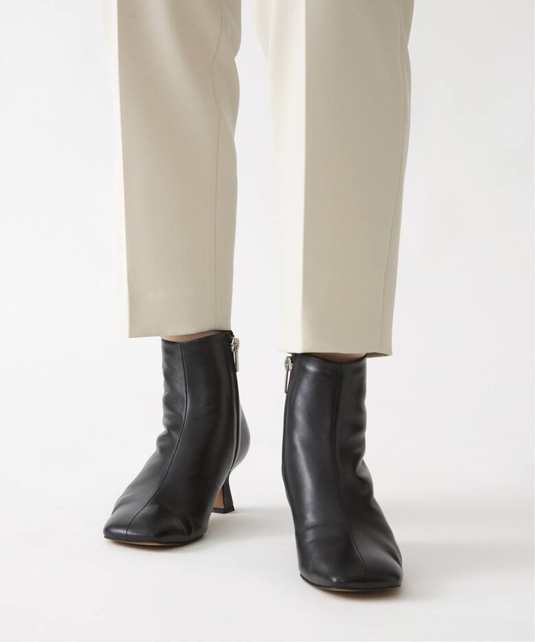 TAEKO HIGASHIHARA×GRISE 5.5レザースクエアソフトショートブーツ 