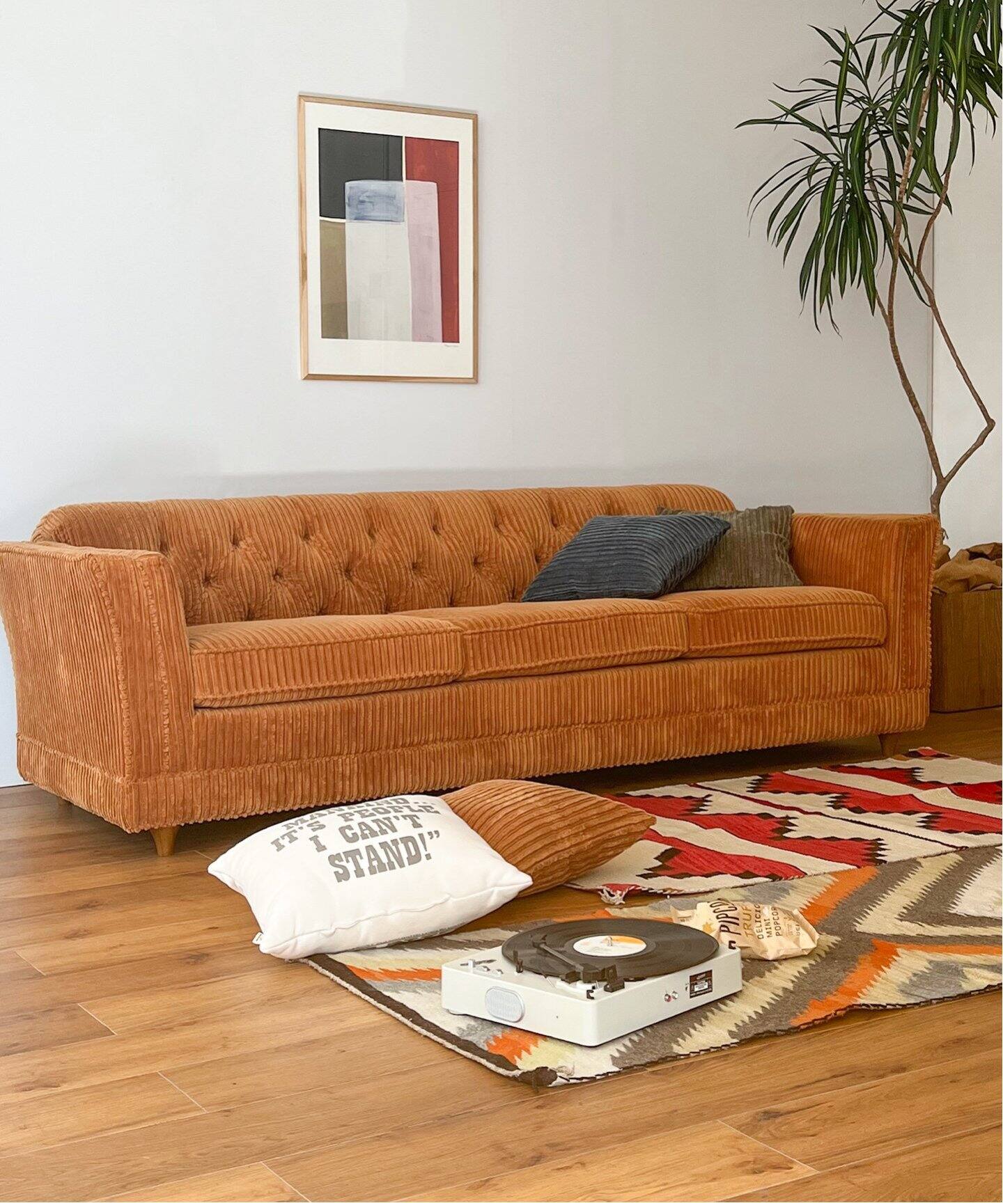 大型商品》LAKEWOOD SOFA 3P マスタードW214 レイクウッドソファ 