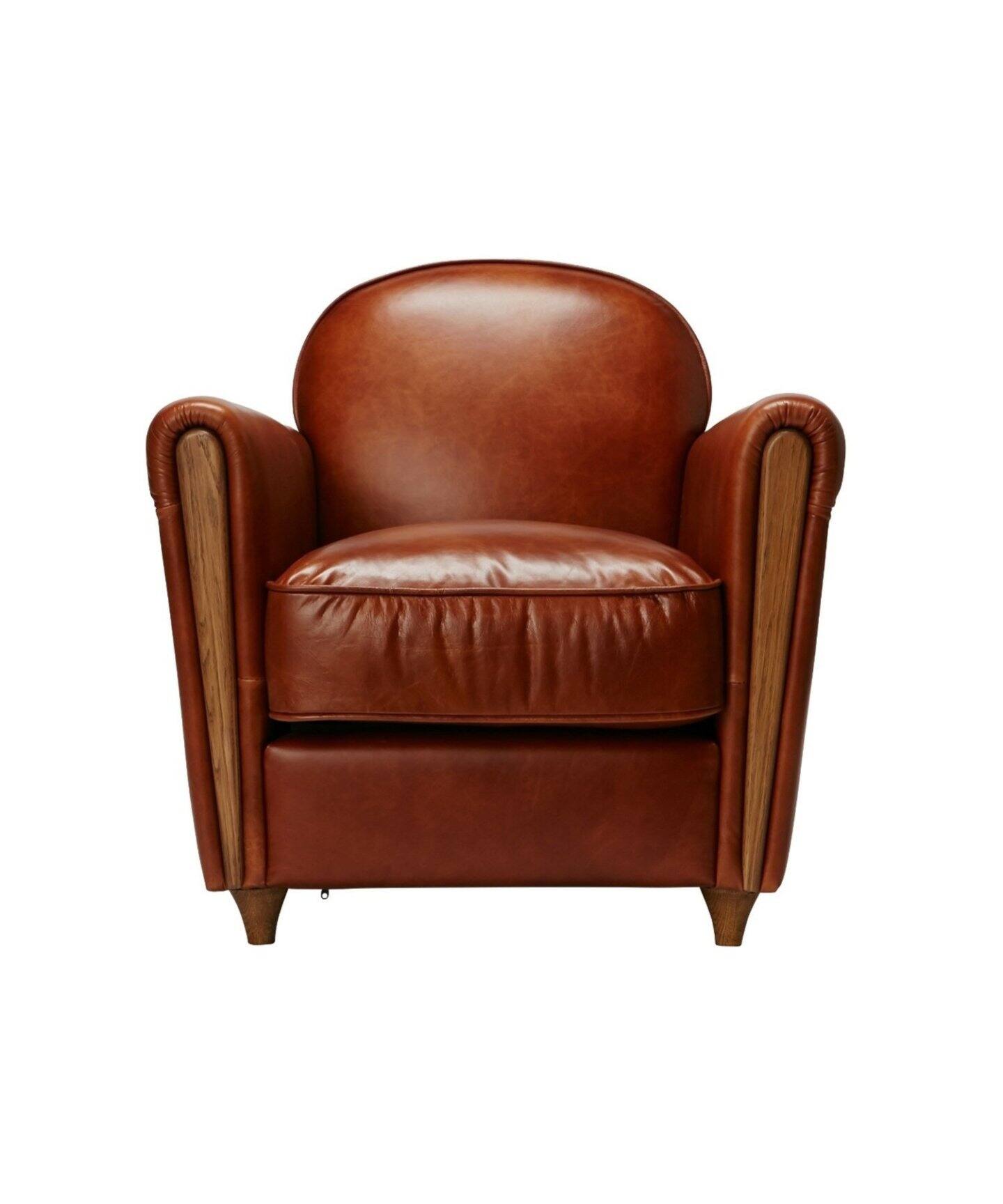 大型商品》OAKS CLUB CHAIR(smooth) オークスクラブチェア（ソファ 