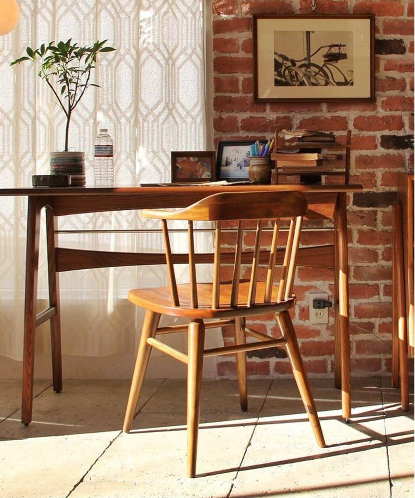 中型商品》WINDAN SIDE CHAIR BR ウィンダンサイドチェア ブラウン 