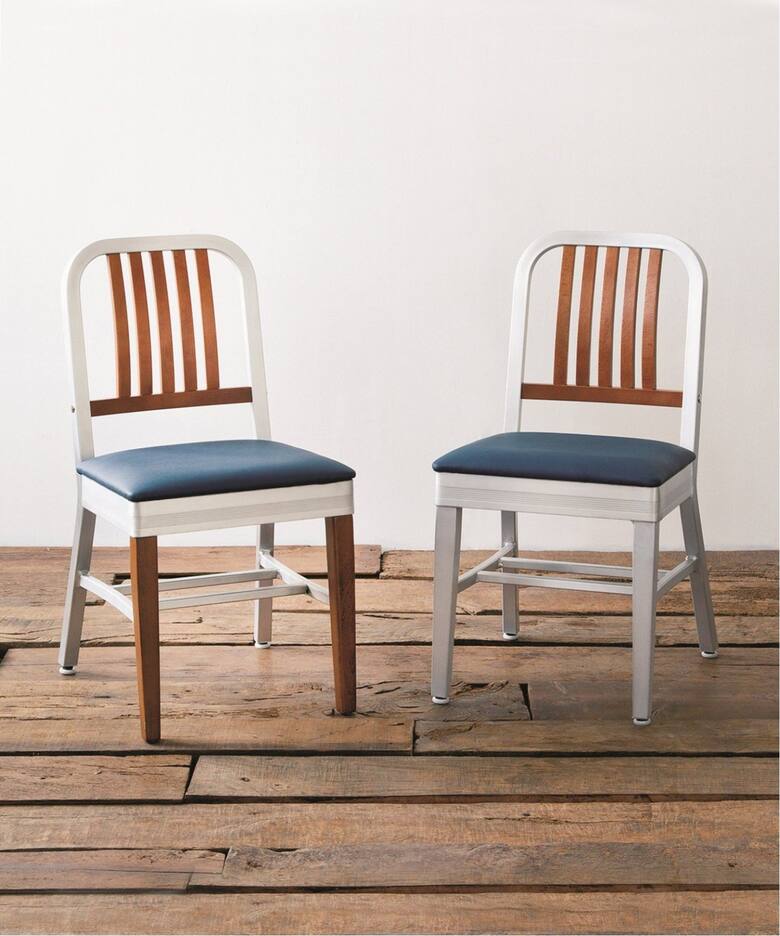 SHORELINE SIDE CHAIR-alumi leg (ネイビー)（チェア）｜ACME 