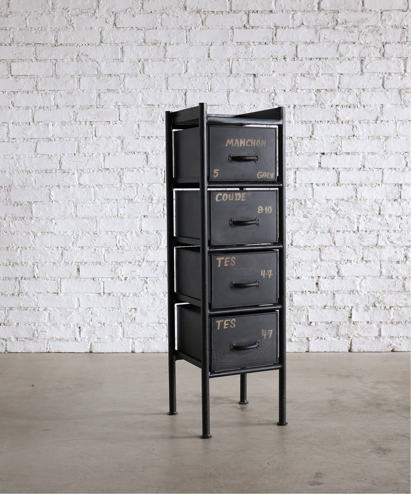中型商品》GUIDEL 4DRAWER CHEST_TALL ギデル チェスト（収納家具 
