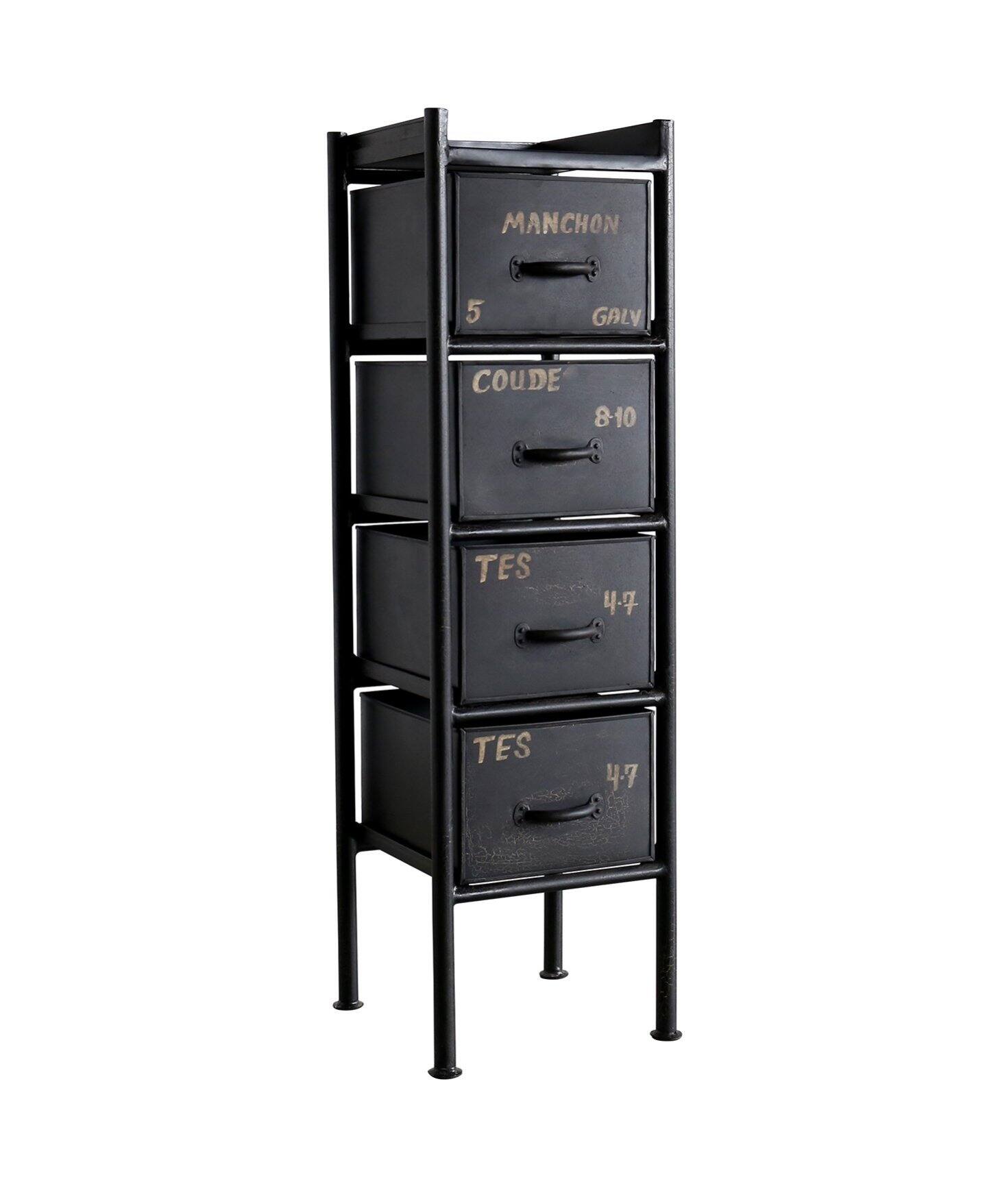 中型商品》GUIDEL 4DRAWER CHEST_TALL ギデル チェスト（収納家具 