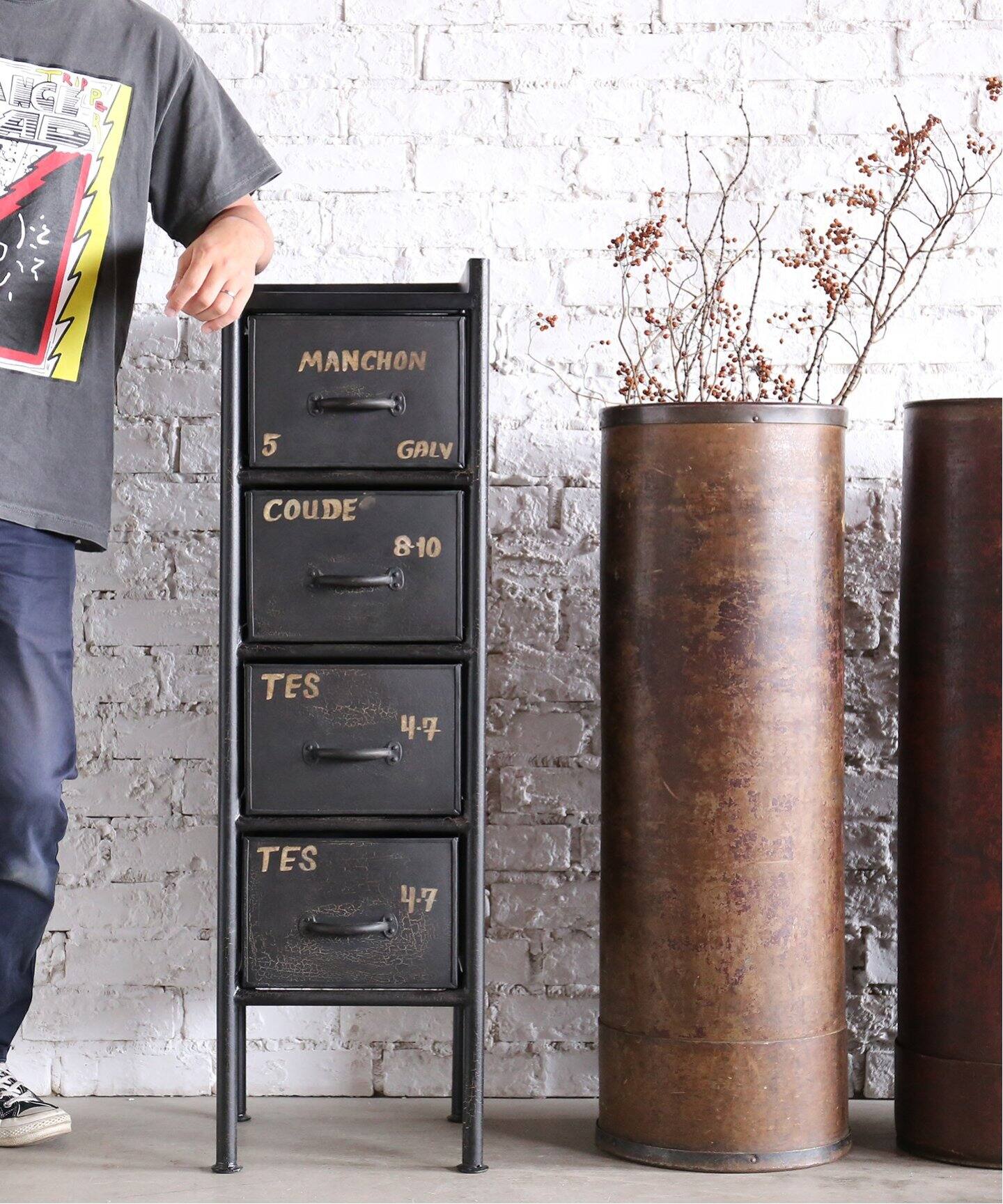 中型商品》GUIDEL 4DRAWER CHEST_TALL ギデル チェスト（収納家具 