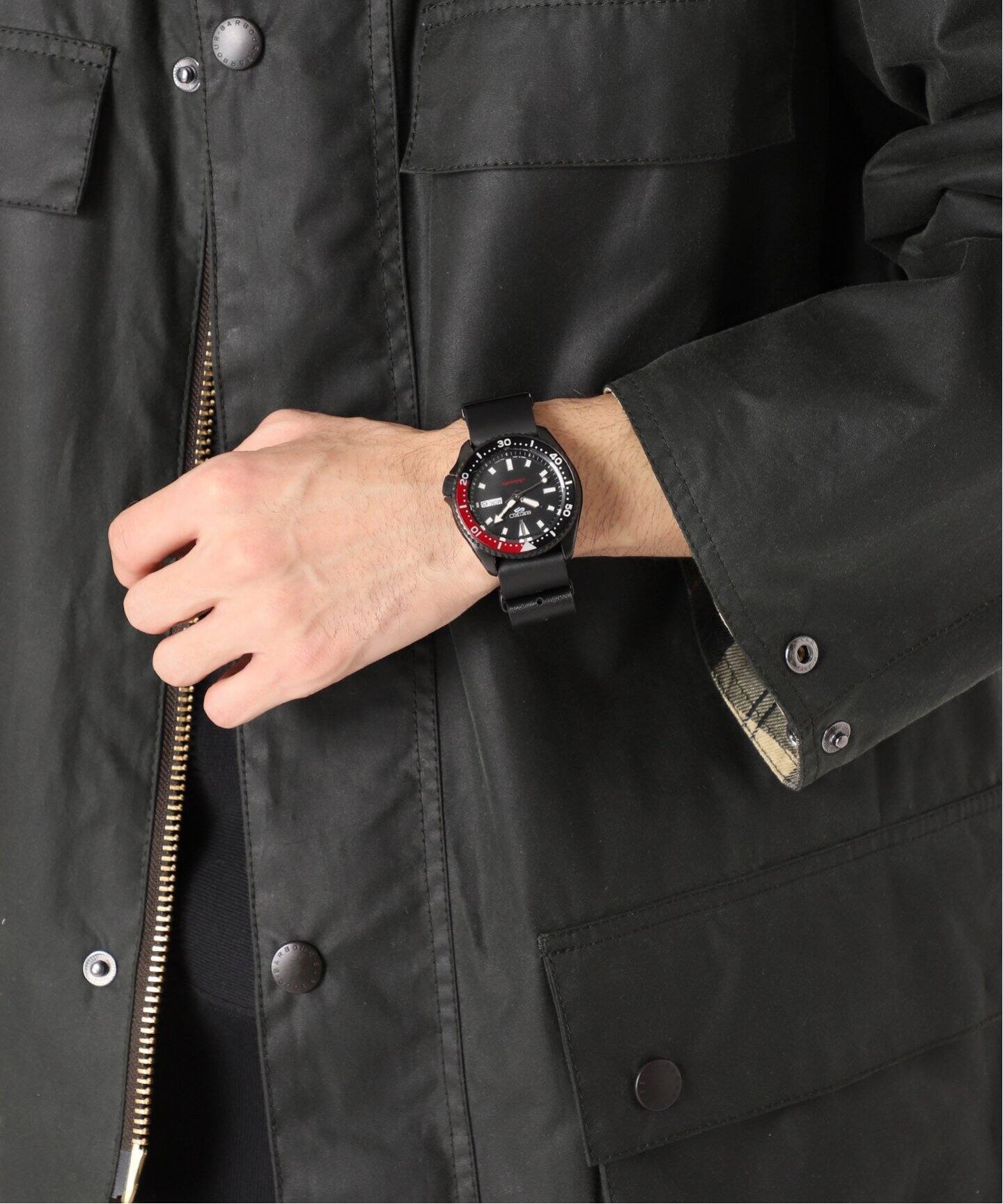 SEIKO 5sports×JOURNAL STANDARD Limited Model SBSA189 BLACK×RED 