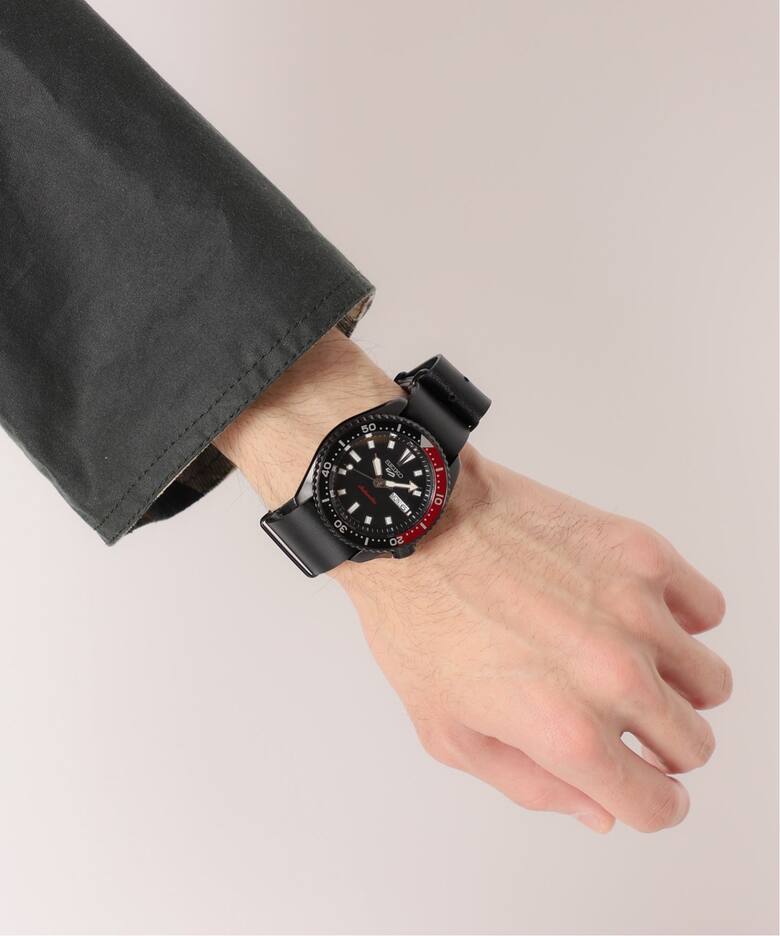 SEIKO 5sports×JOURNAL STANDARD Limited Model SBSA189 BLACK×RED  