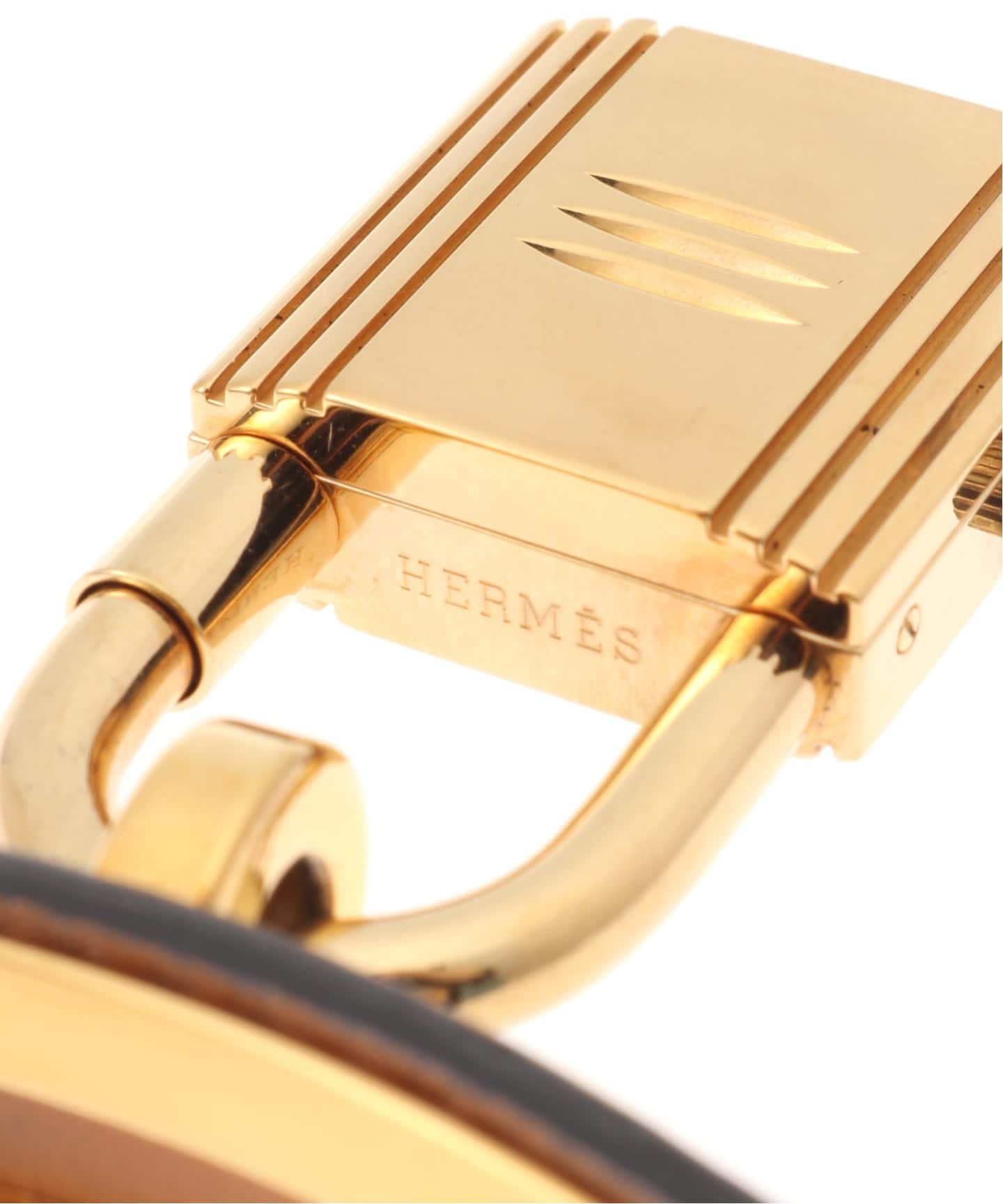 HERMES / エルメス】Kelly watch Yellow gold Blue leather