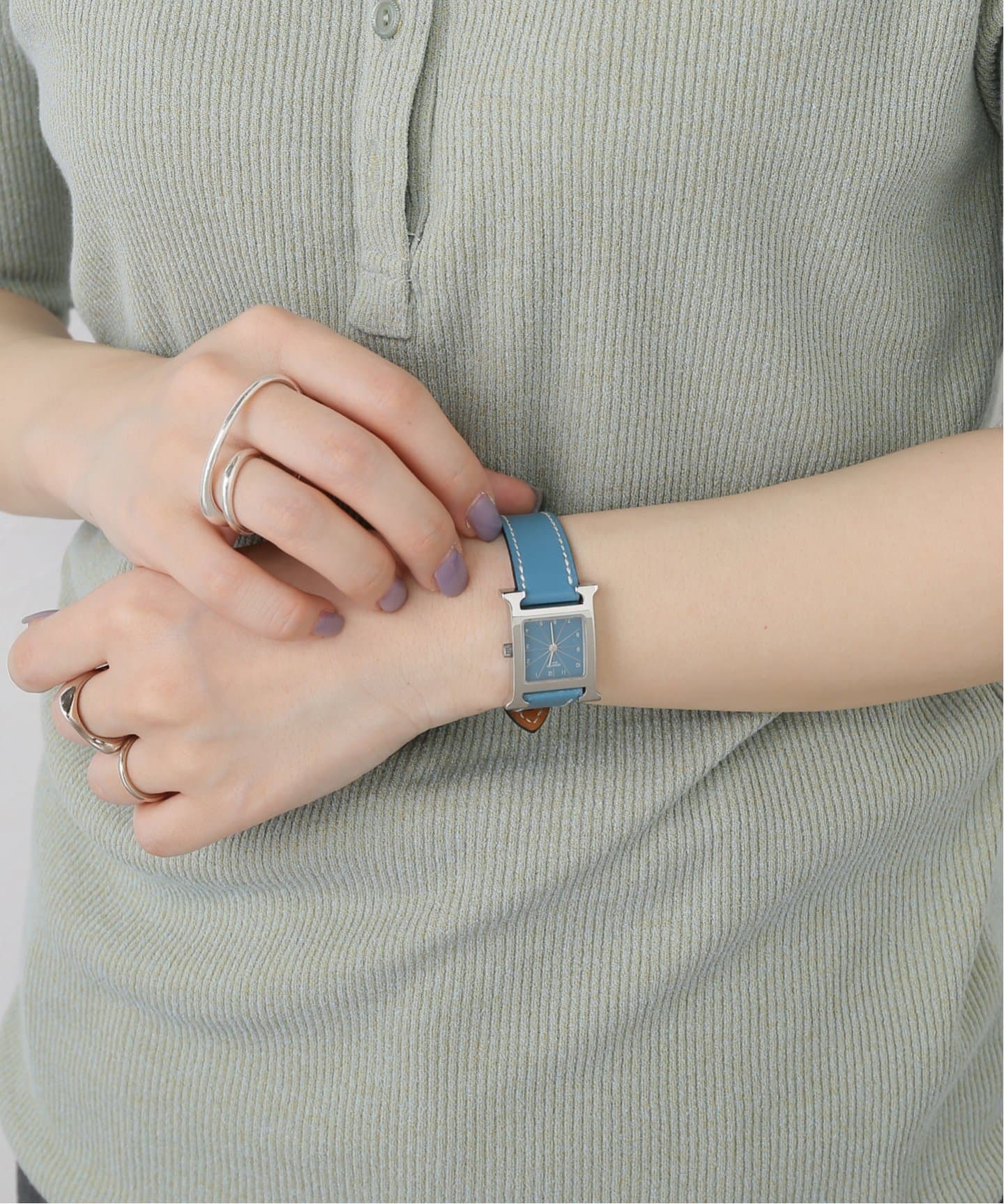 HERMES / エルメス】H Watch Blue（ヴィンテージ）｜HIROB