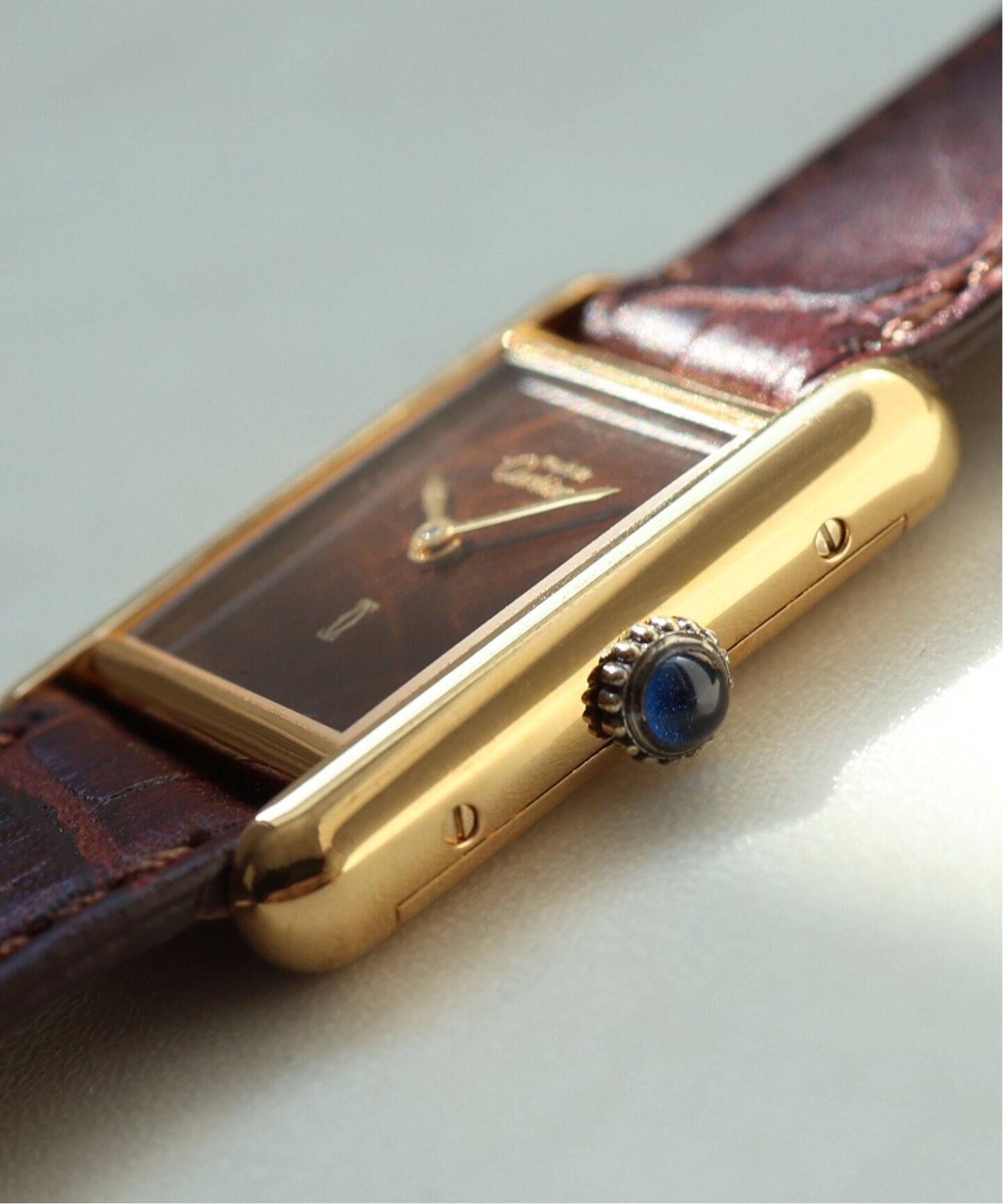 Cartier / カルティエ】must de CARTIER TANK SM べっ甲 手巻き式