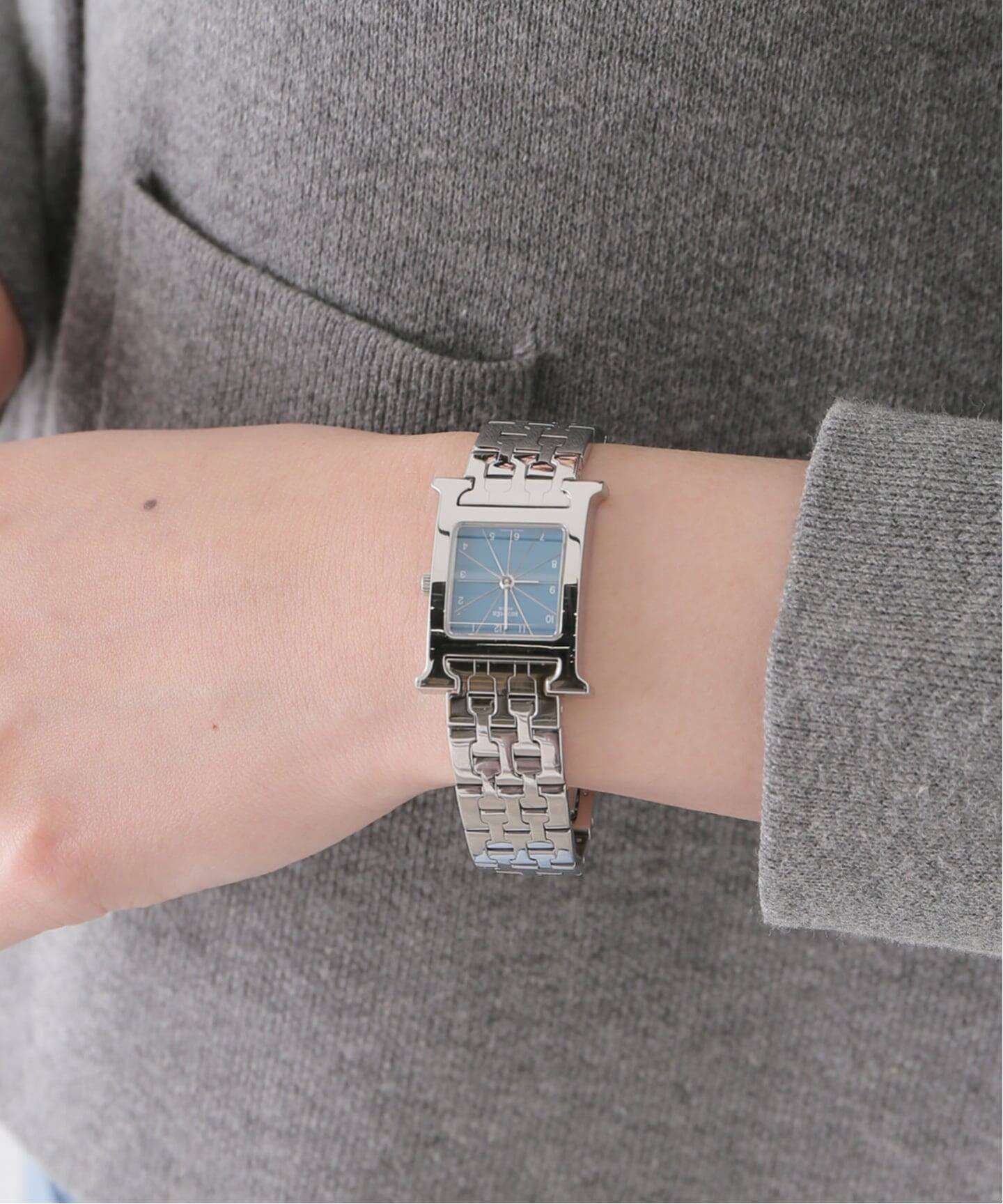 HERMES H Watch Blue dial（ヴィンテージ）｜HIROB（ヒロブ）の通販