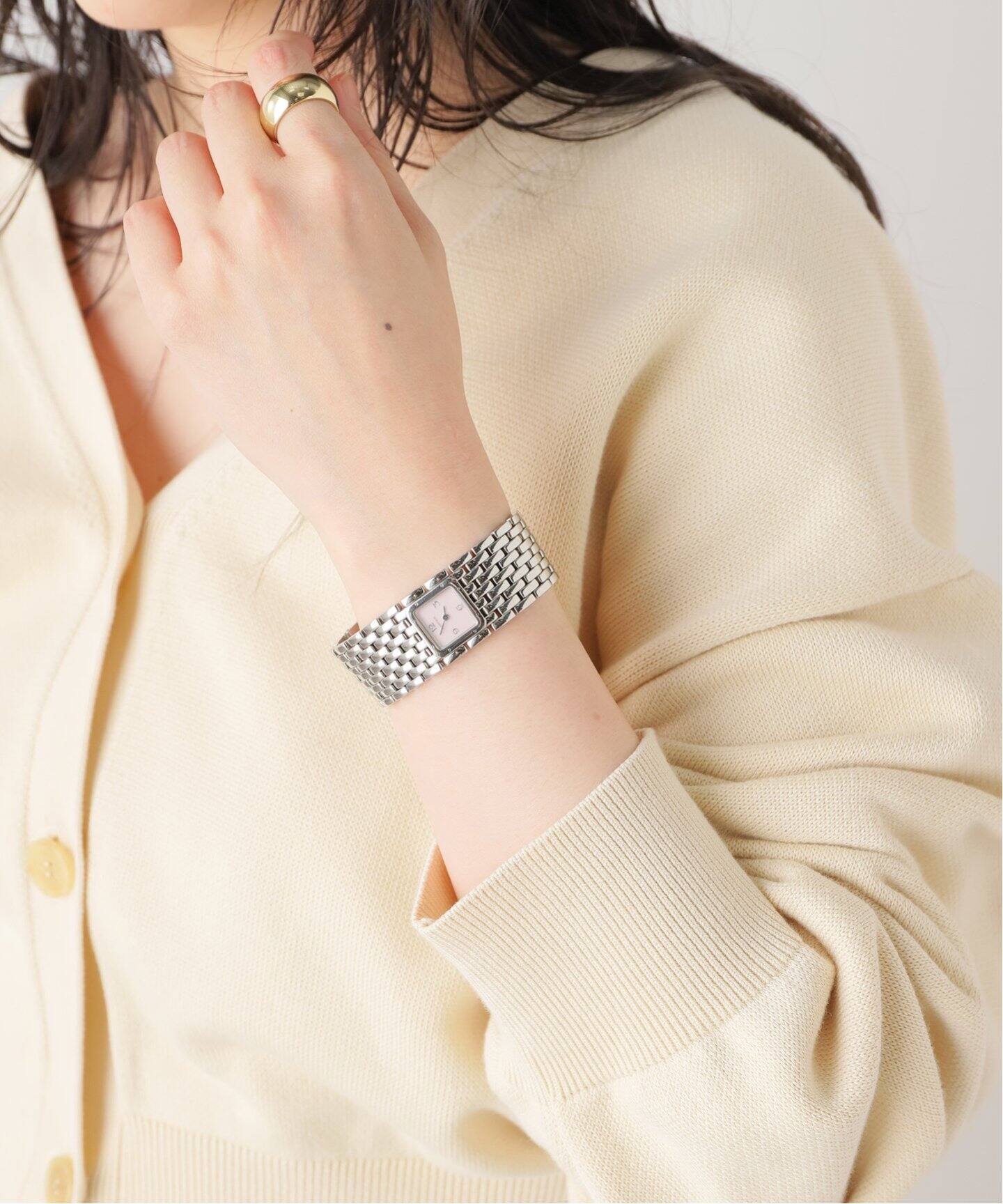 Cartier パンテール リュバン S/S ピンク ダイヤル Q