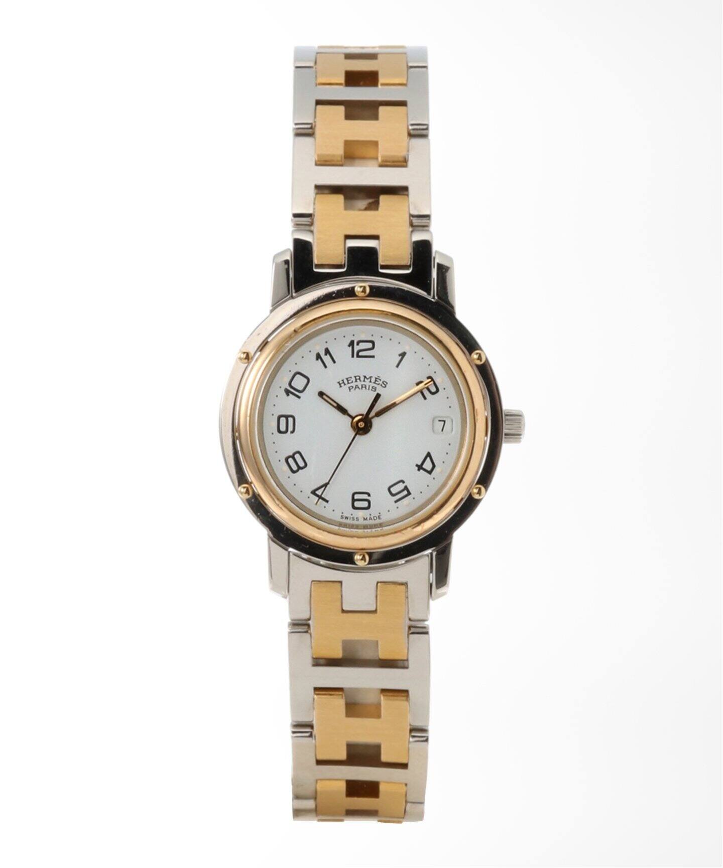 HERMES / エルメス】Clipper ホワイトダイヤル【ウォッチ  