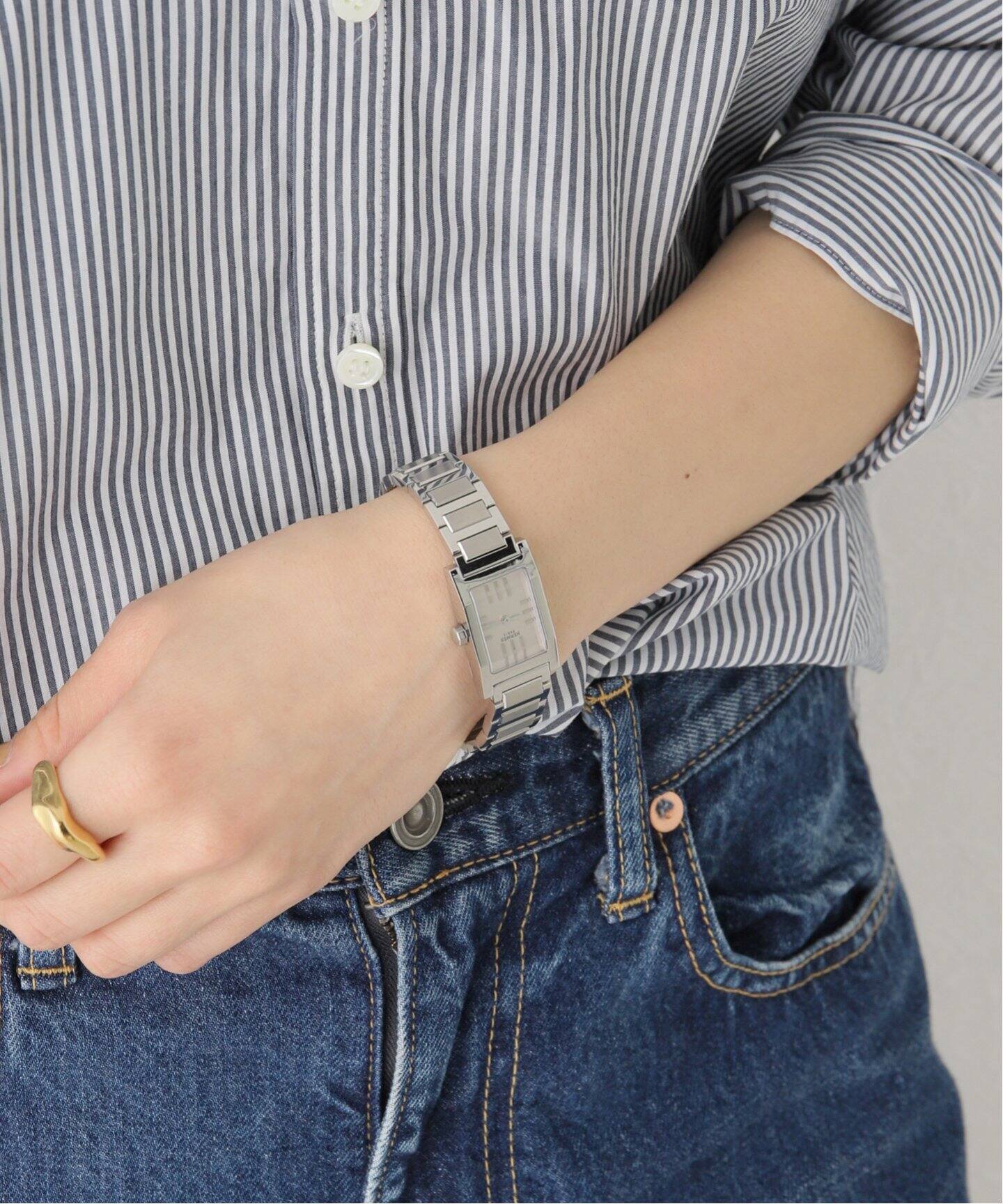 HERMES/エルメス】 Tandem シルバーダイヤル【ウォッチ 
