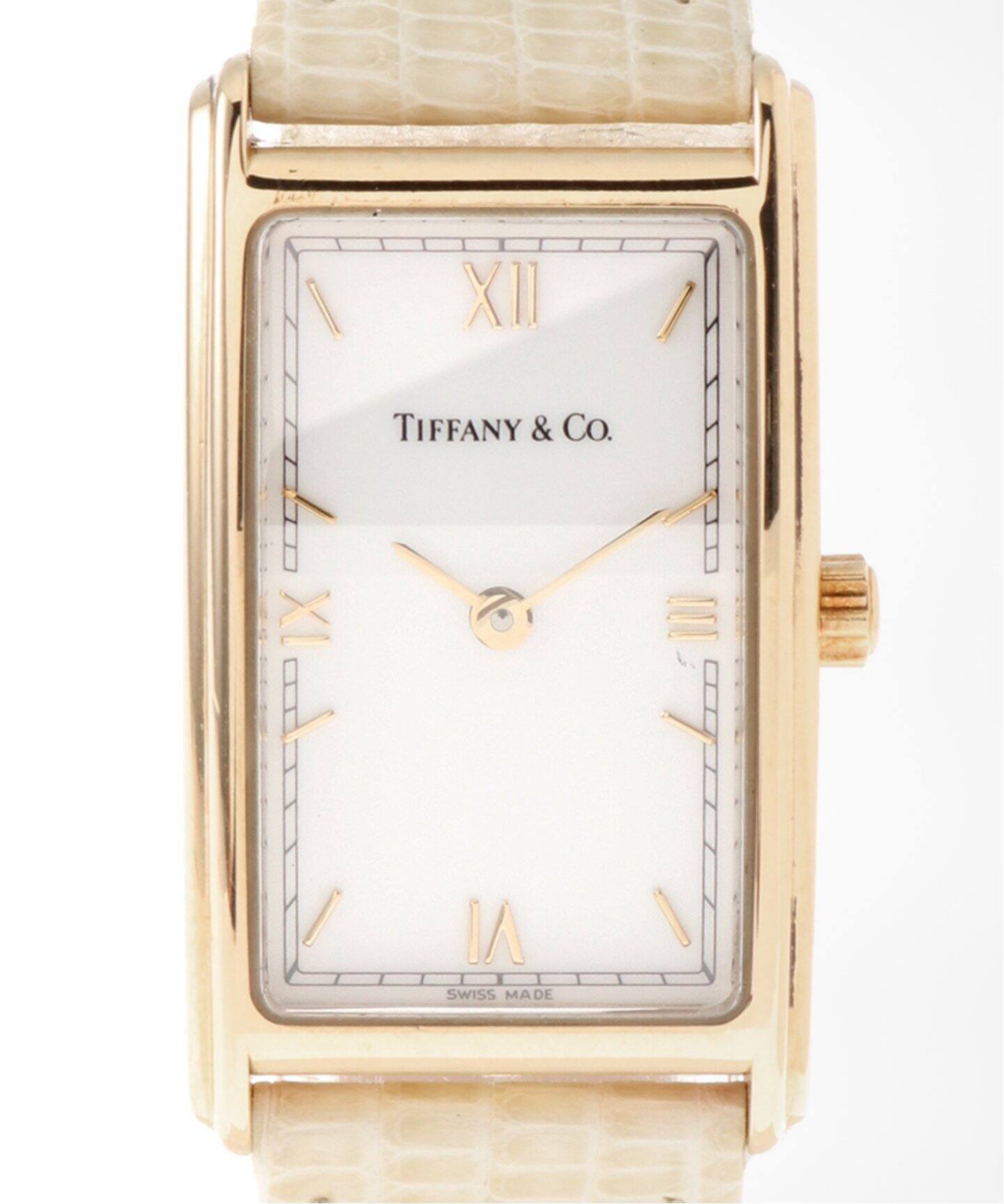 TIFFANY / ティファニー】クラシック レクタングル オールローマン 18K 